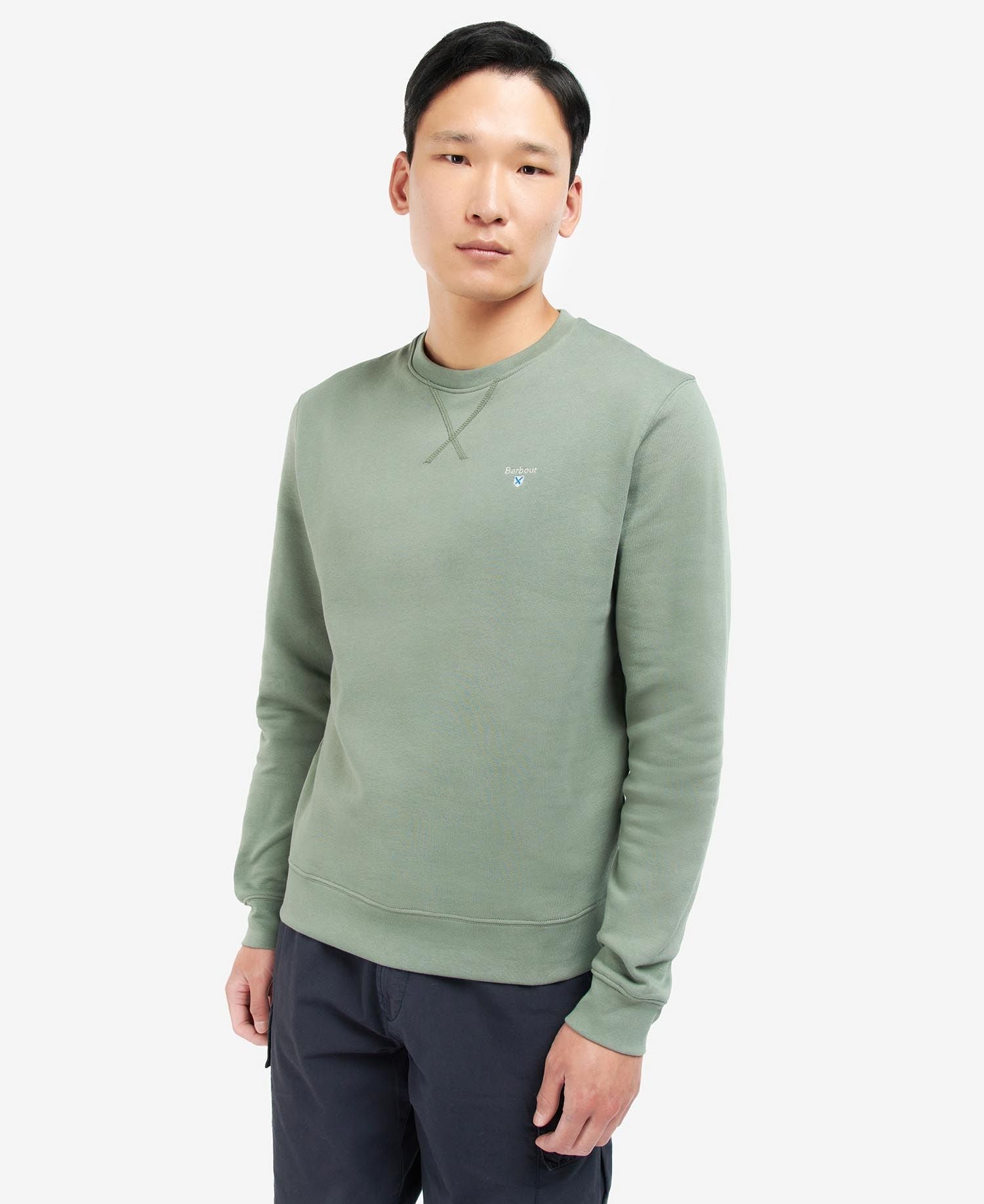 Barbour Ridsdale Crew-Neck Sweatshirt Agave Green