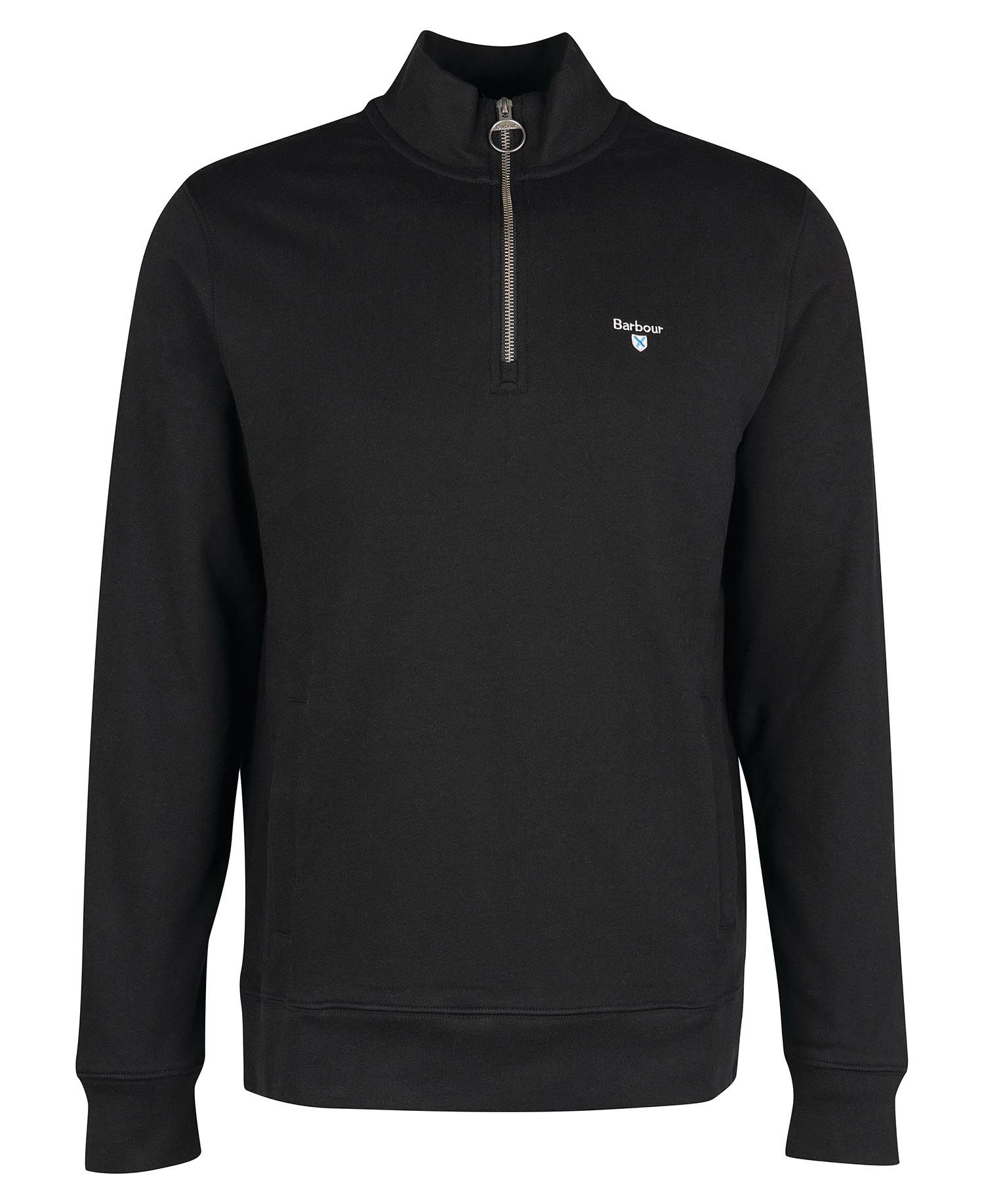 Barbour Pullover Rothley Half Zip Black