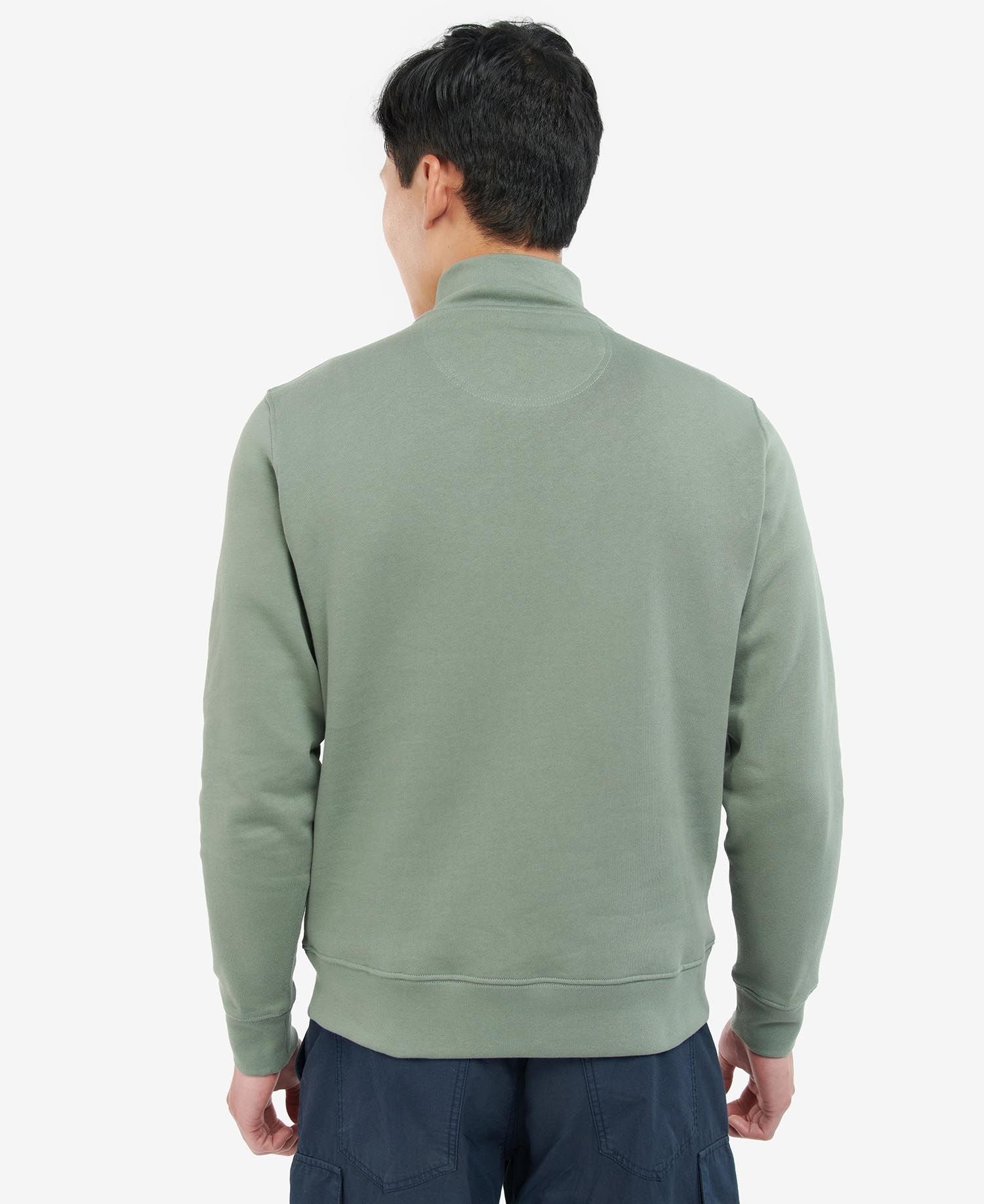 Barbour Pullover Rothley Half Zip Agave Green