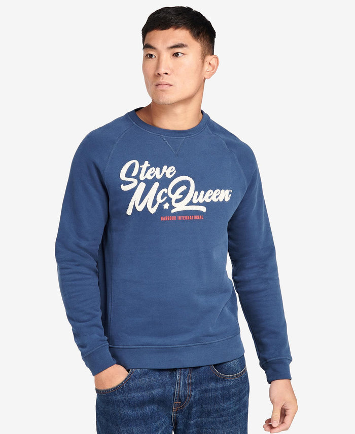 Barbour International Holts Graphic Sweatshirt Insignia Blue