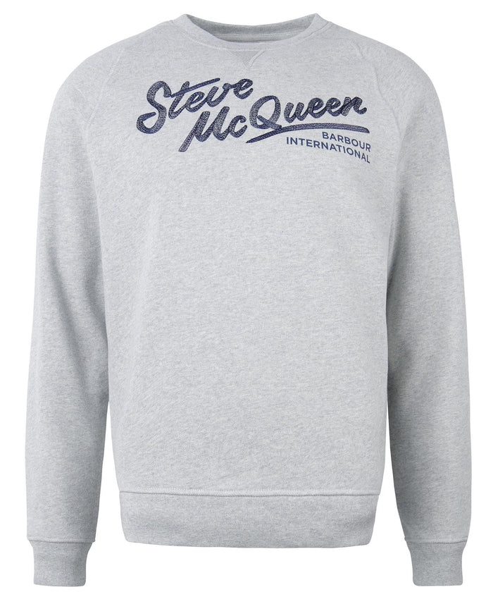 Barbour International Frankie Crew Neck Sweatshirt Grey Marl