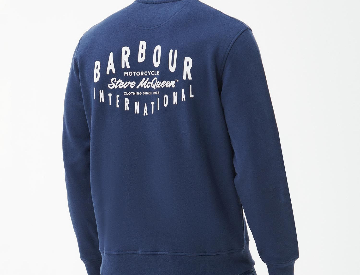 Barbour International Watch Crew Neck Sweatshirt Oxford Navy
