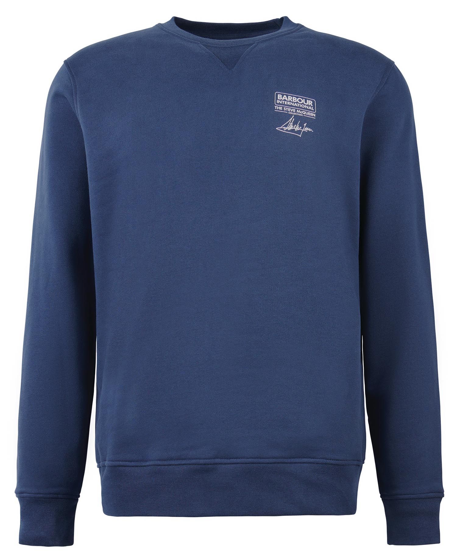 Barbour International Watch Crew Neck Sweatshirt Oxford Navy