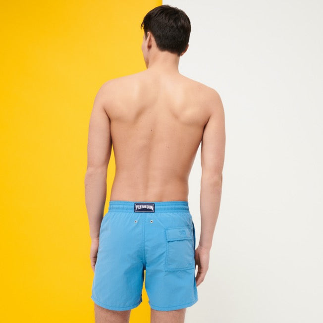 Vilebrequin Moorea Swim Short Solid Star Anise Blue