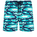 Vilebrequin Moorea Swim Shorts Requins 3D Navy