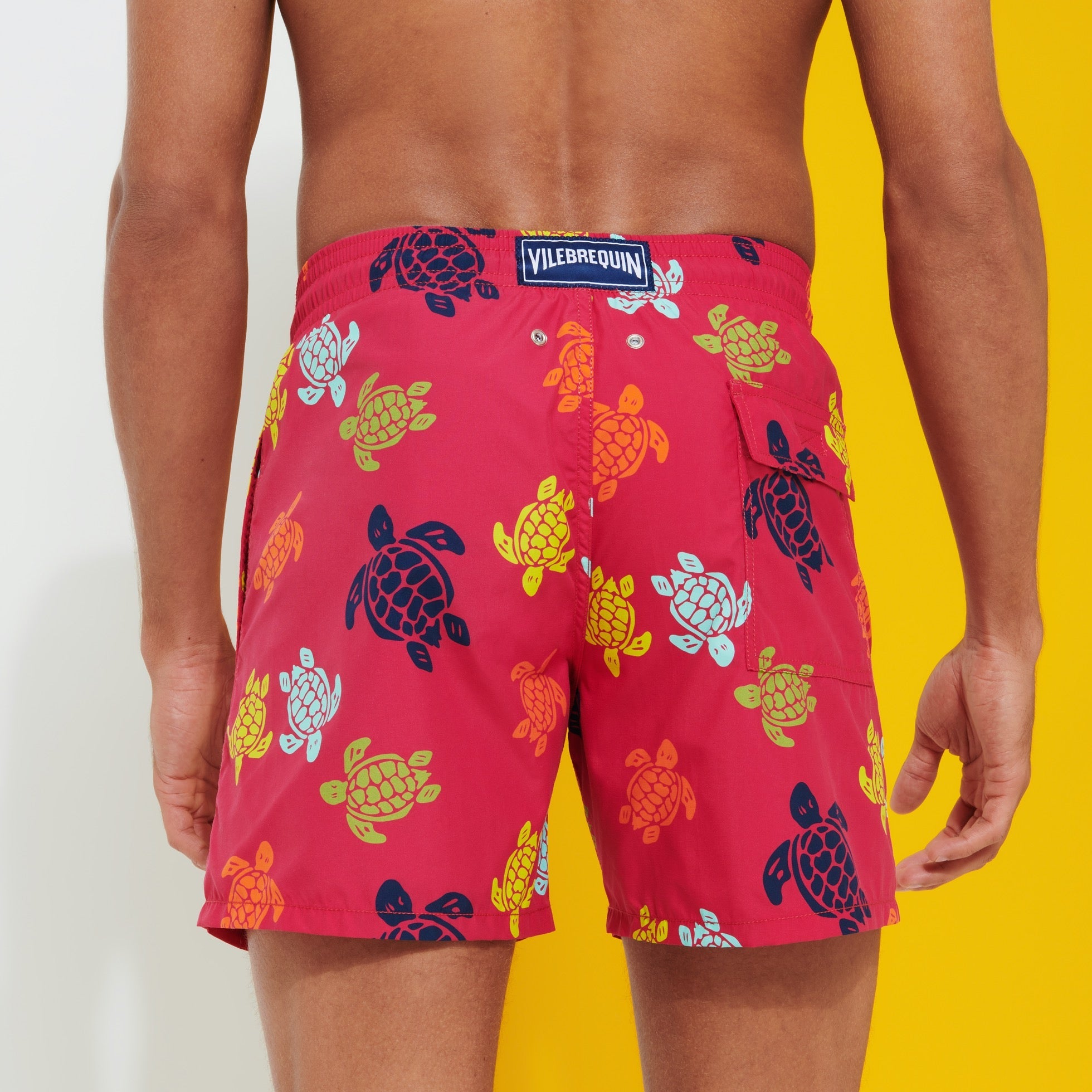 Vilebrequin Moorea Swim Shorts Ronde Des Tortues Burgundy
