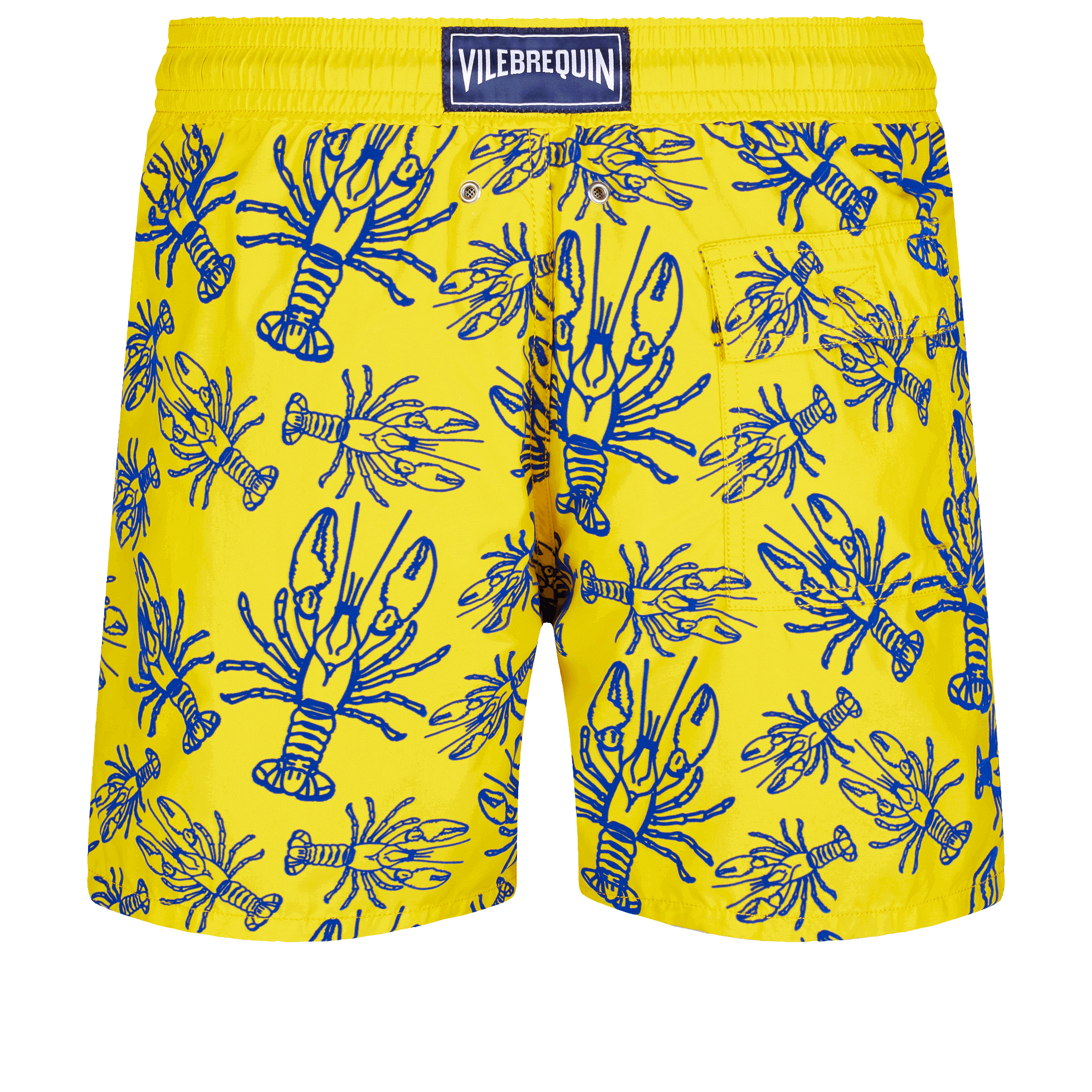 Vilebrequin Moorea Swim Shorts Lobster Flocked Mimosa