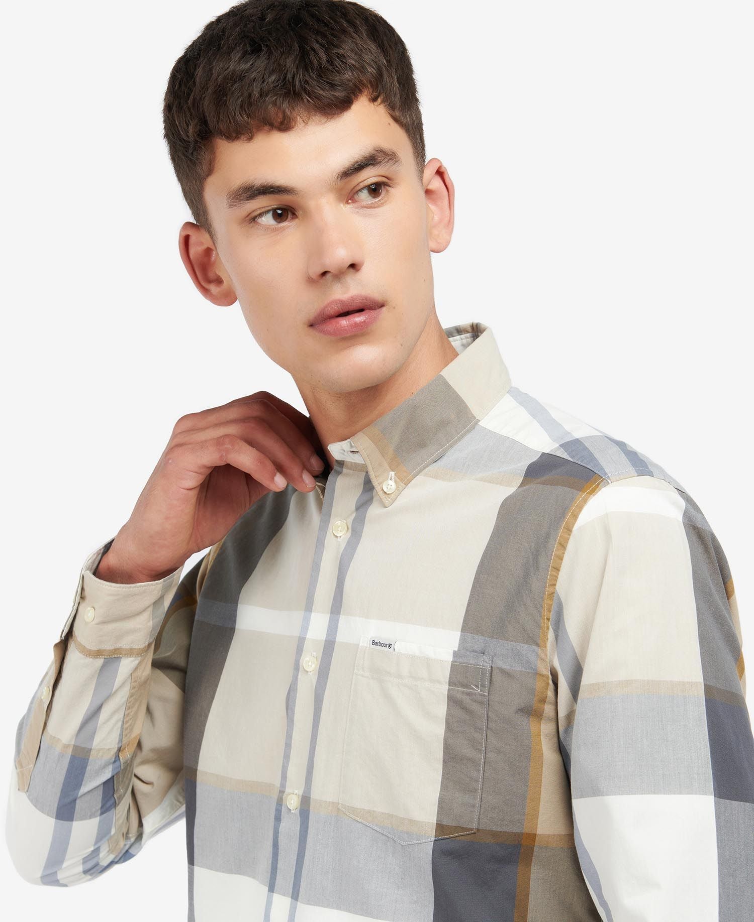 Barbour Harris Tailored Shirt Amble Sand Tartan