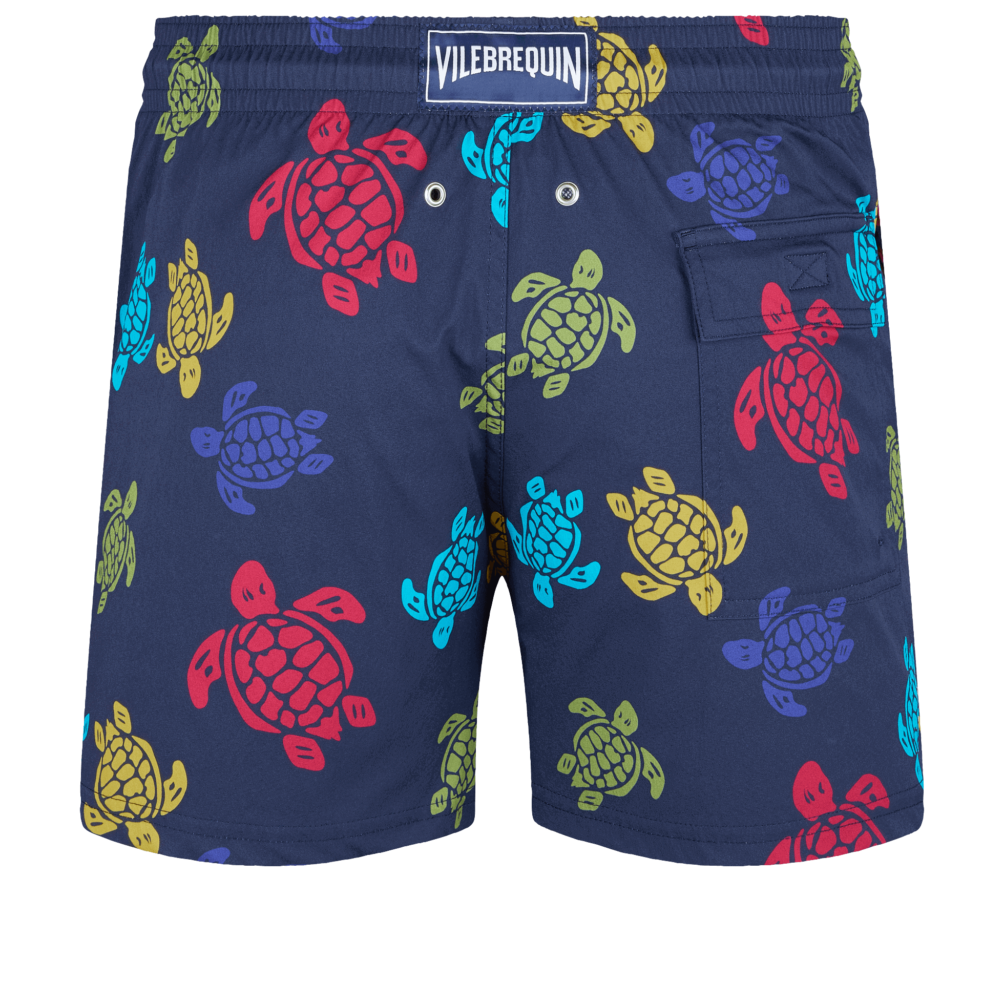 Vilebrequin Moorise Stretch Swim Shorts Ronde Des Tortues Navy