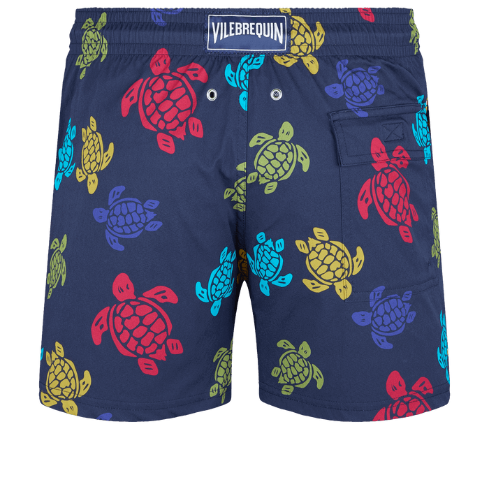 Vilebrequin Moorise Stretch Swim Shorts Ronde Des Tortues Navy