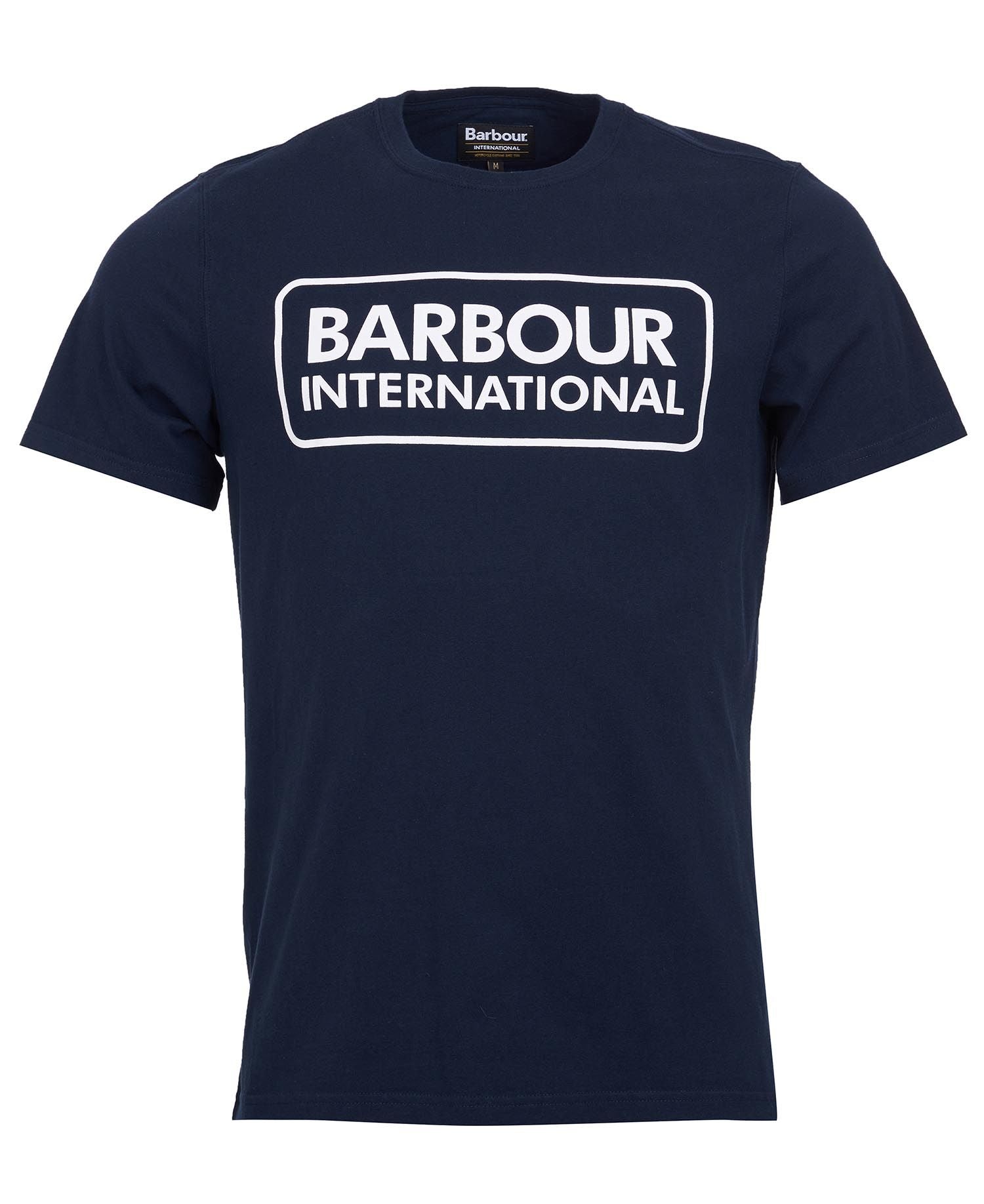 Barbour International Essential Large Logo T-Shirt Navy