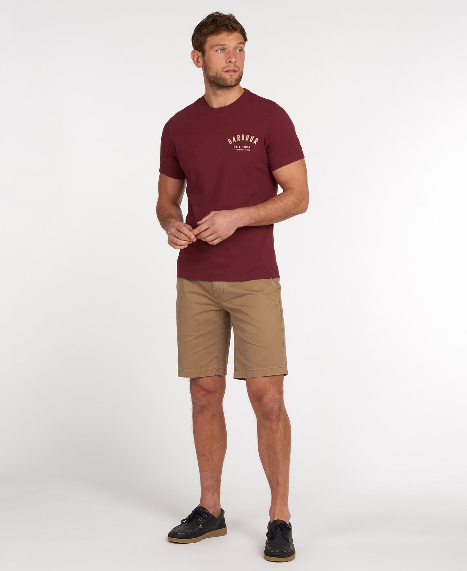 Barbour Preppy T-Shirt Tee Ruby