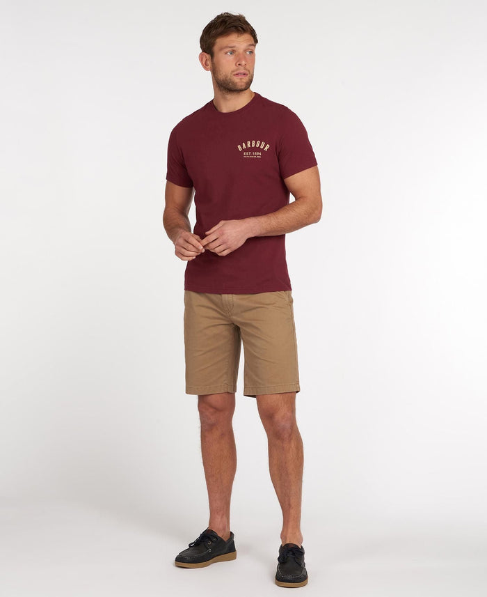Barbour Preppy T-Shirt Tee Ruby