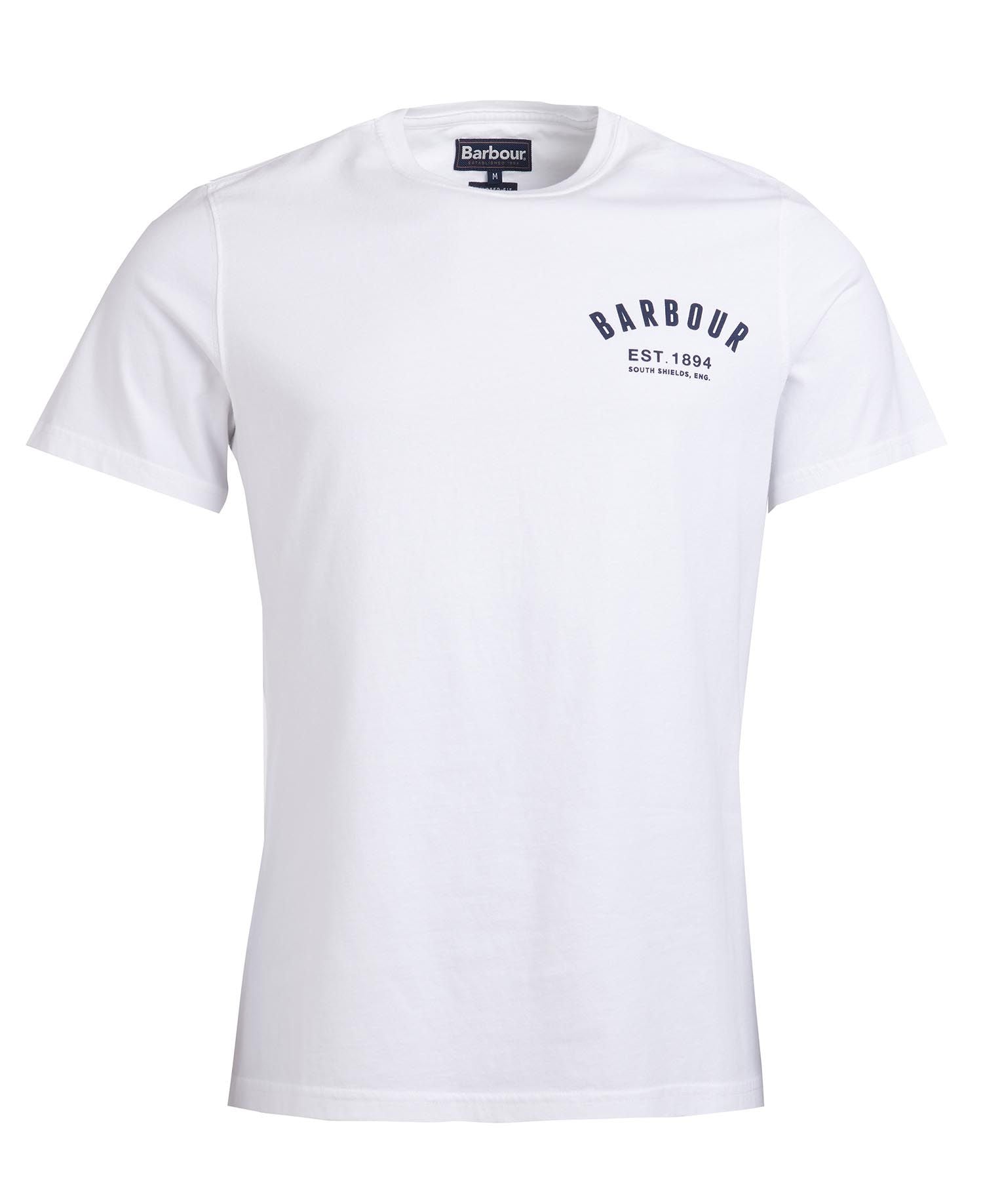 Barbour Preppy T-Shirt Tee White