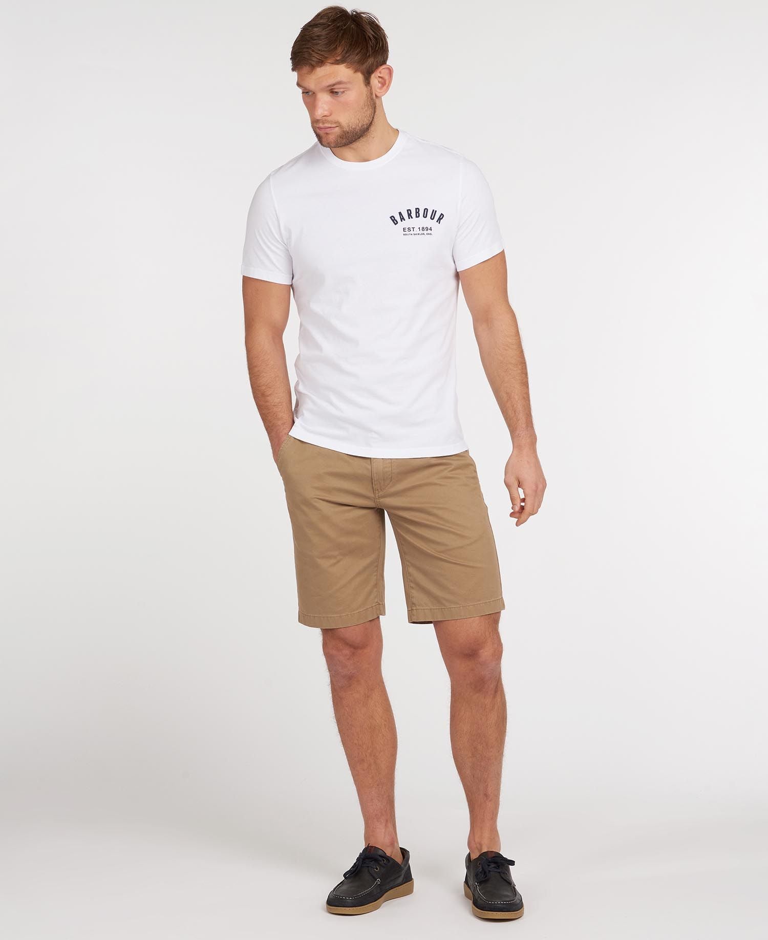 Barbour Preppy T-Shirt Tee White