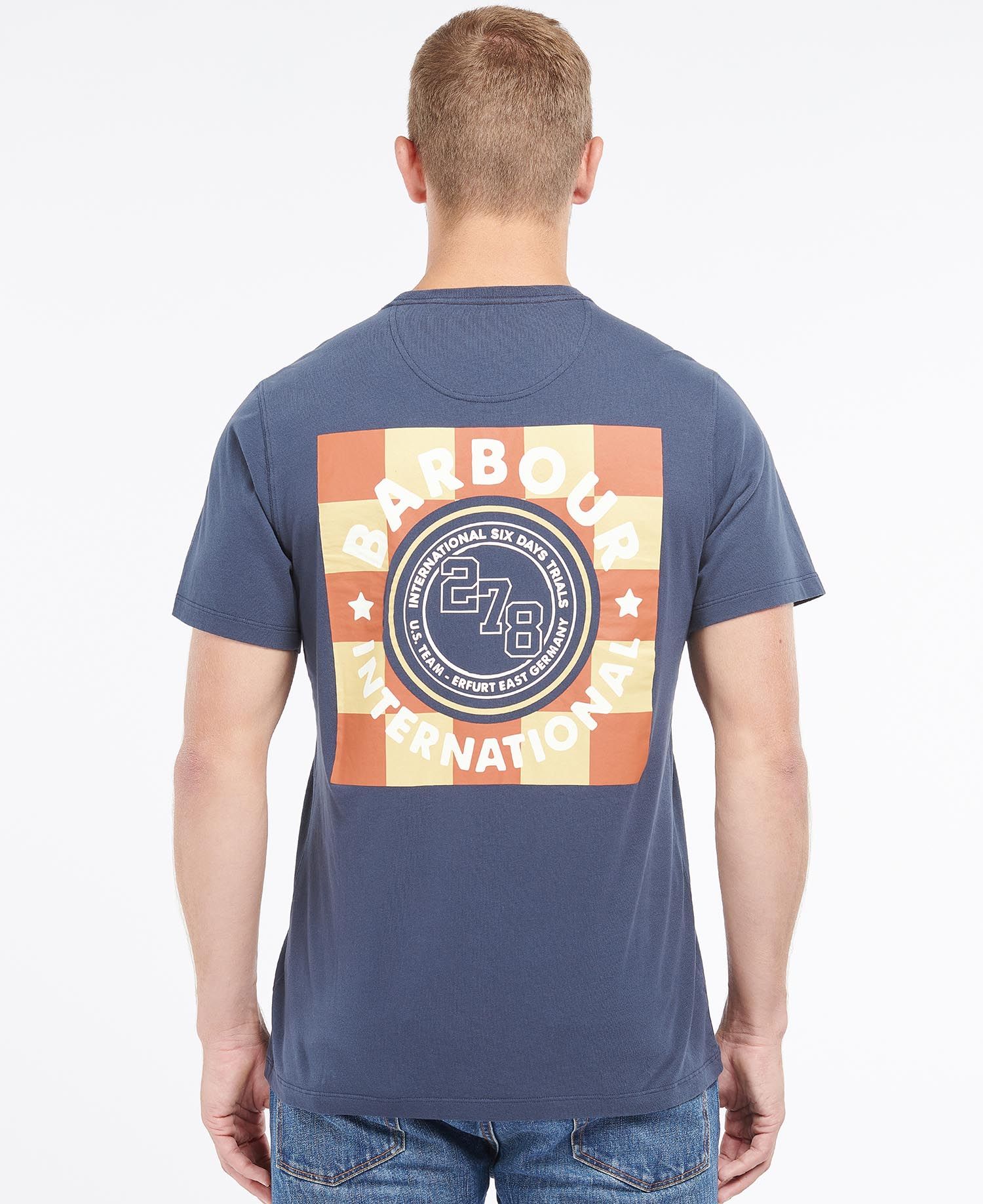 Barbour International SMQ Victor T-Shirt Navy