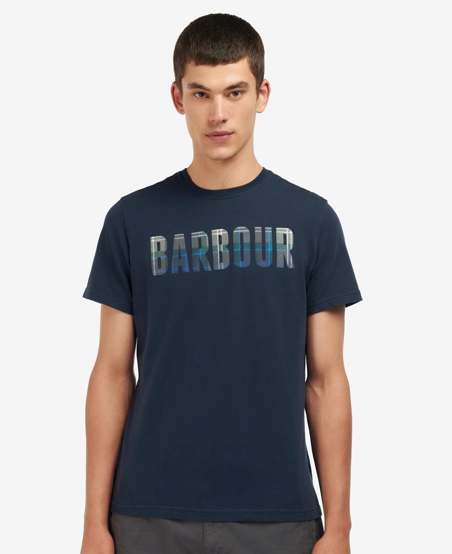 Barbour Thurso T-Shirt Navy Kielder