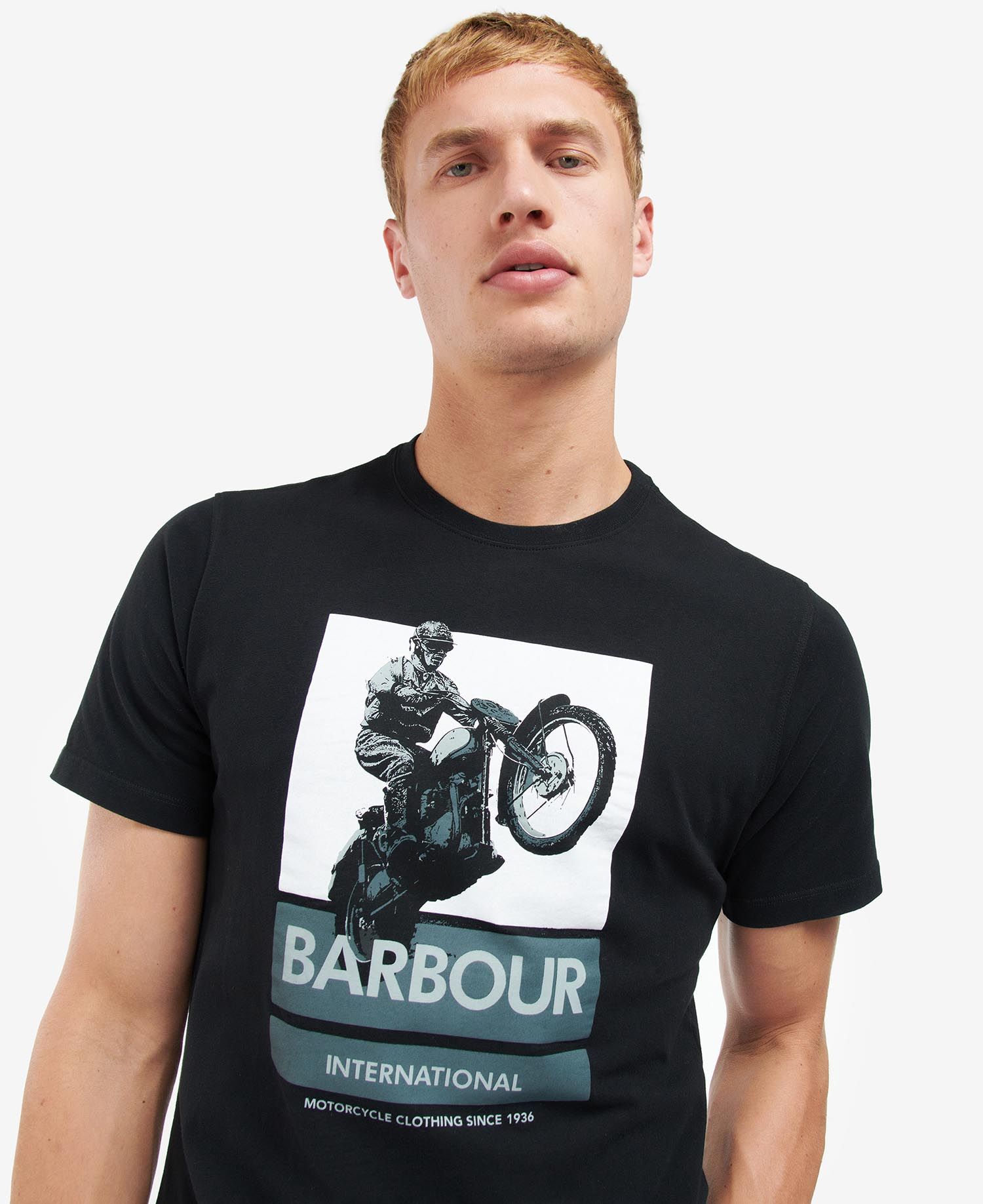 Barbour International Archie Graphic-Print T-Shirt Black