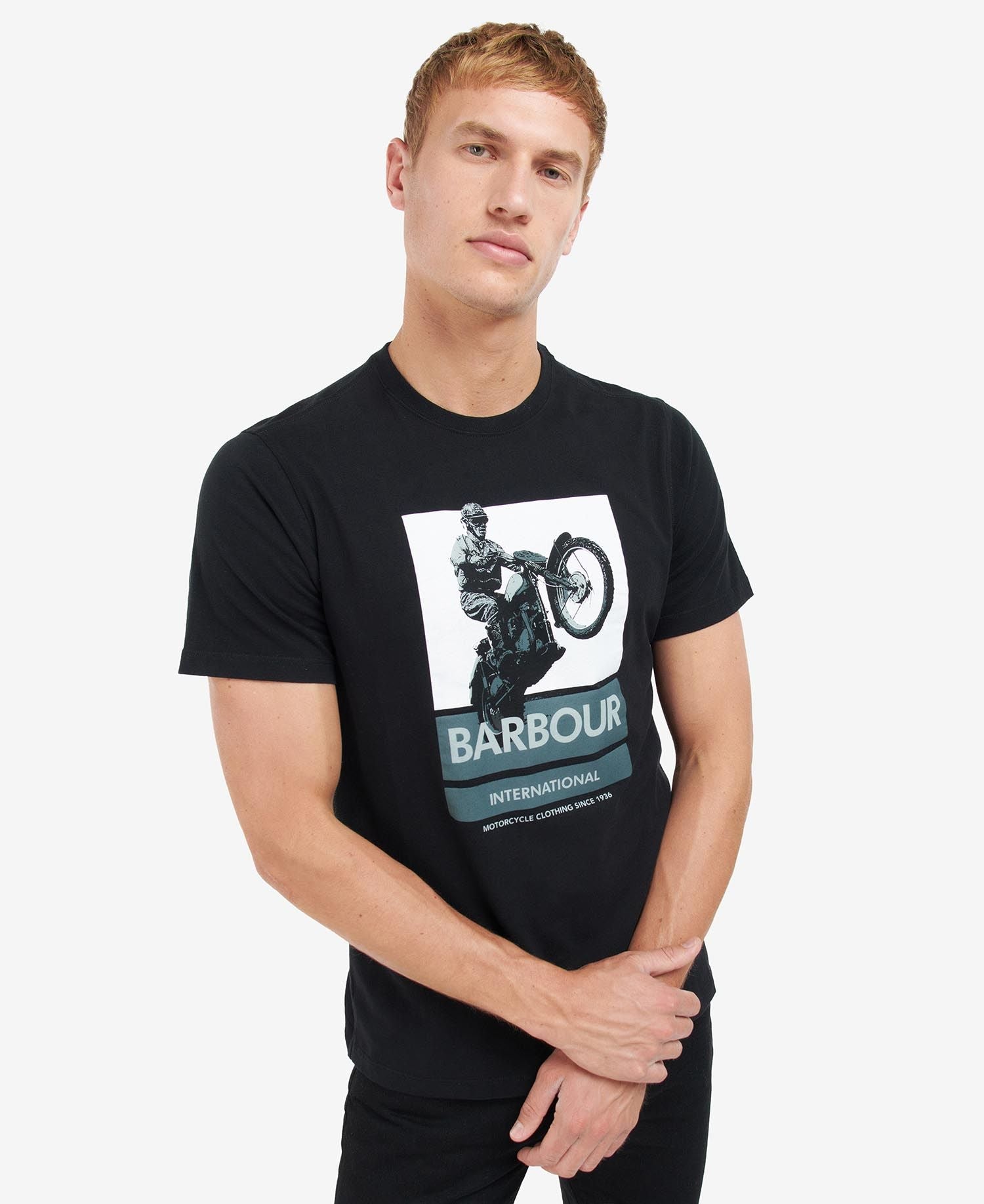 Barbour International Archie Graphic-Print T-Shirt Black