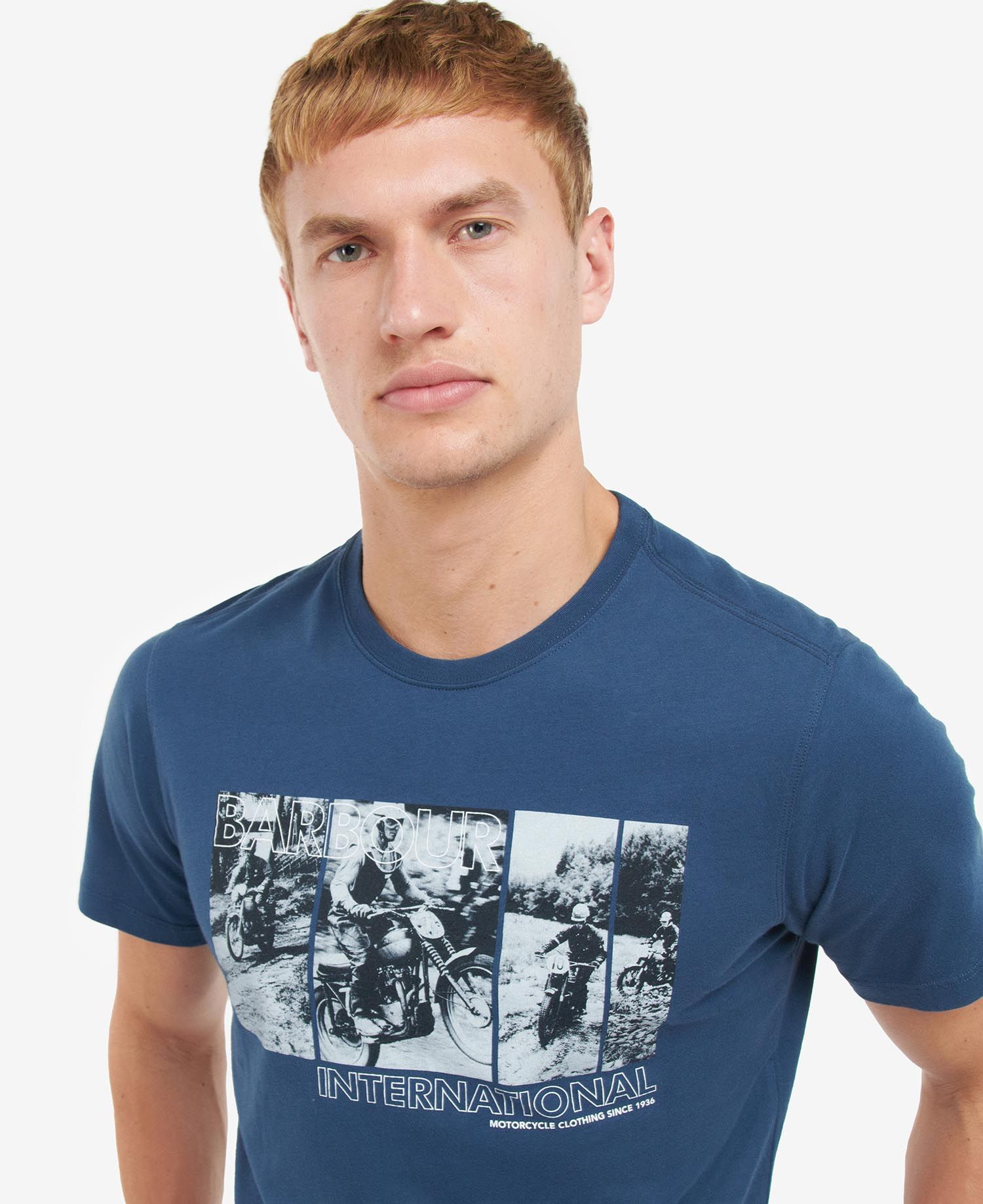 Barbour International Arter Graphic-Print T-Shirt Insignia Blue