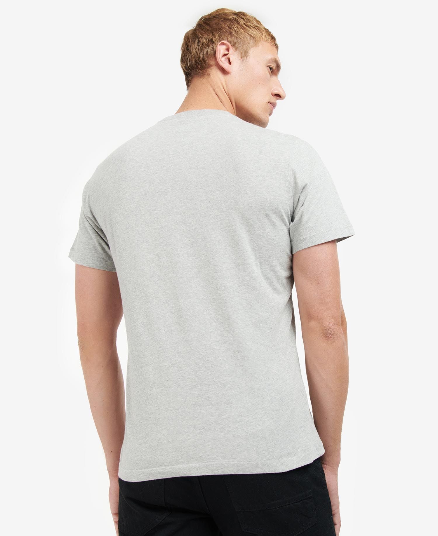 Barbour International Arter Graphic-Print T-Shirt Grey Marl