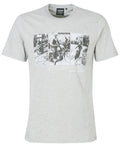 Barbour International Arter Graphic-Print T-Shirt Grey Marl