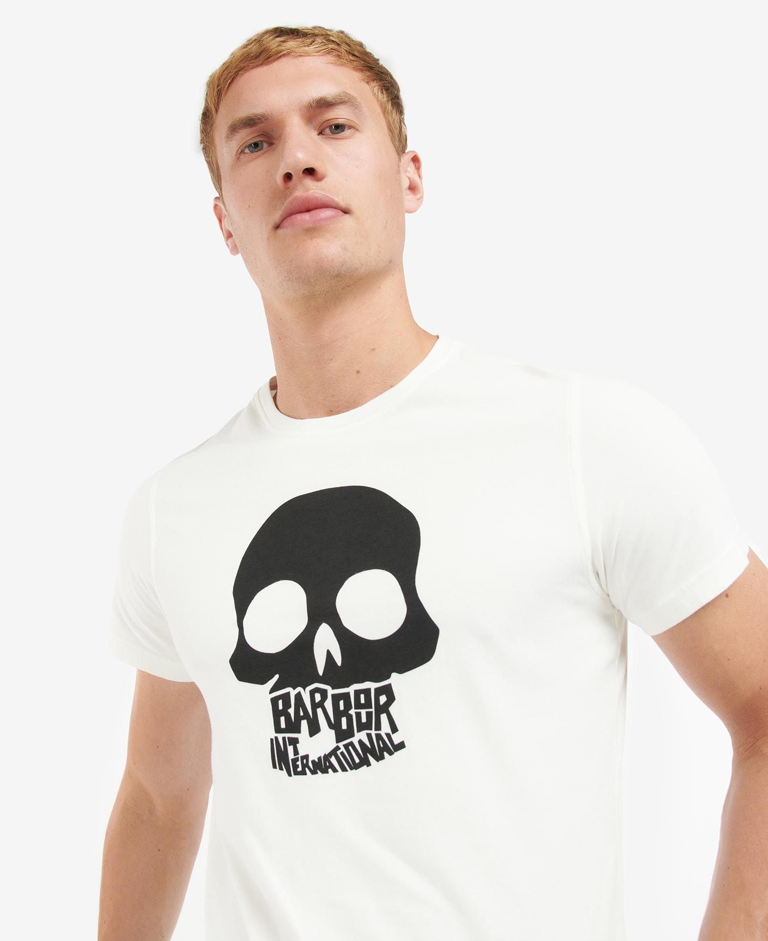 Barbour International Vantage Graphic-Print T-Shirt Whisper White