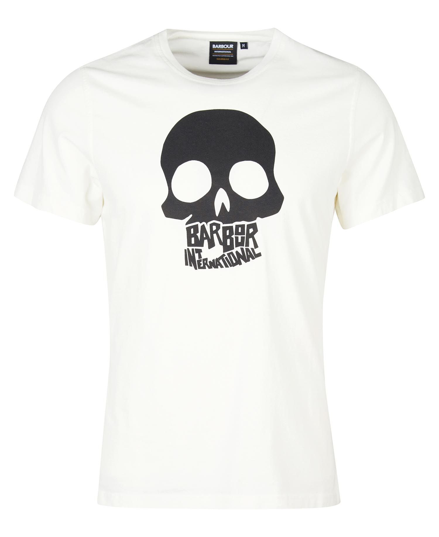 Barbour International Vantage Graphic-Print T-Shirt Whisper White
