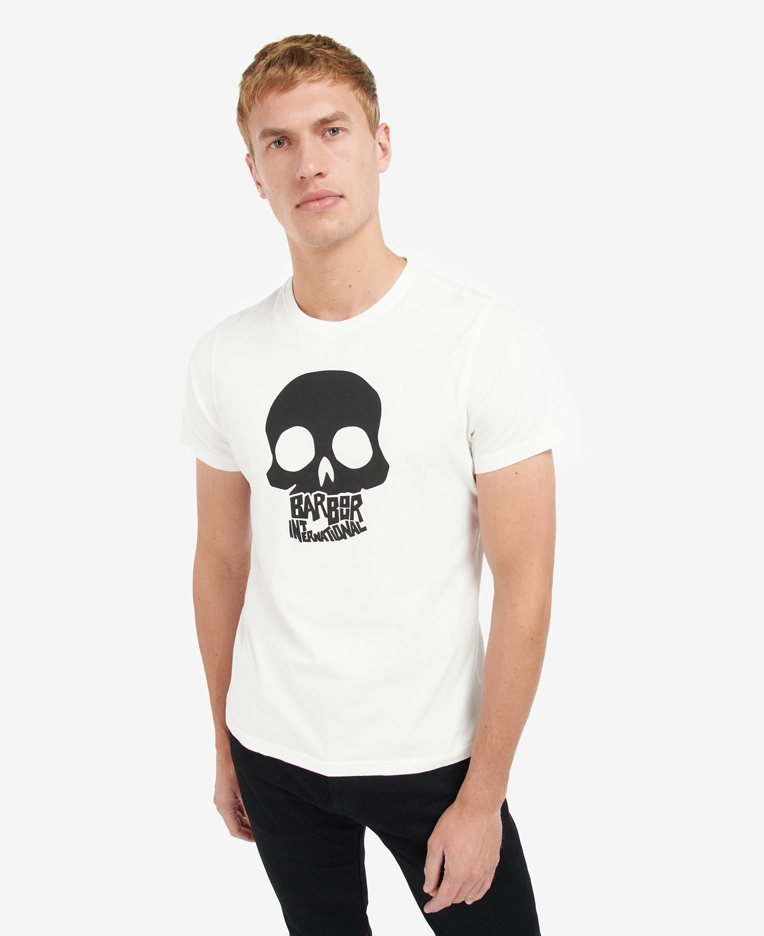Barbour International Vantage Graphic-Print T-Shirt Whisper White