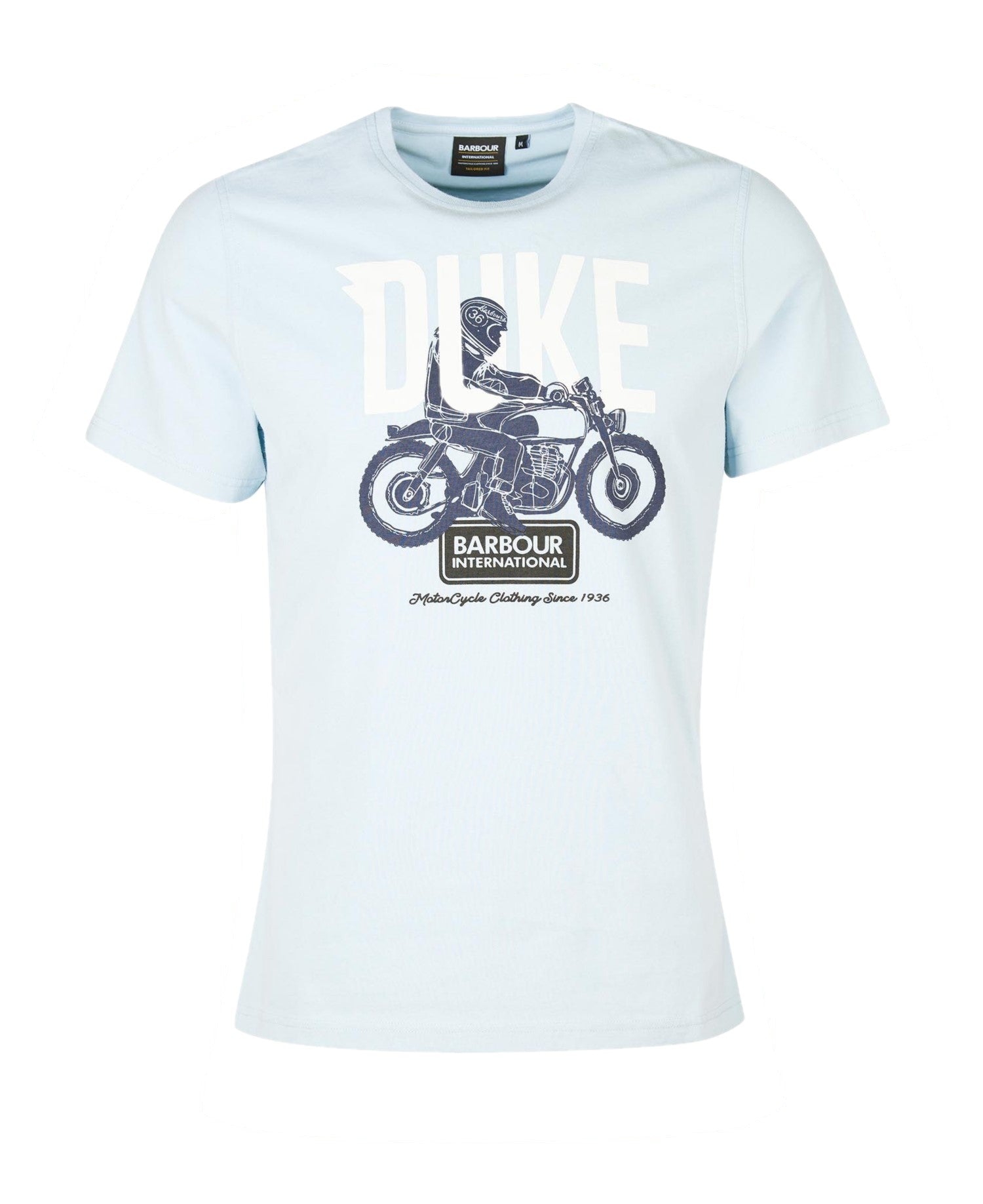 Barbour International Thrift Graphic-Print T-Shirt Pale Sky