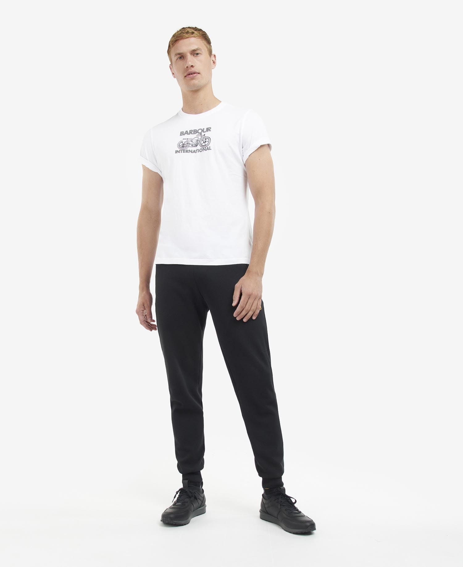 Barbour International Lens Graphic-Print T-Shirt White