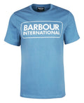 Barbour International Essential Large Logo T-Shirt Blue Horizon