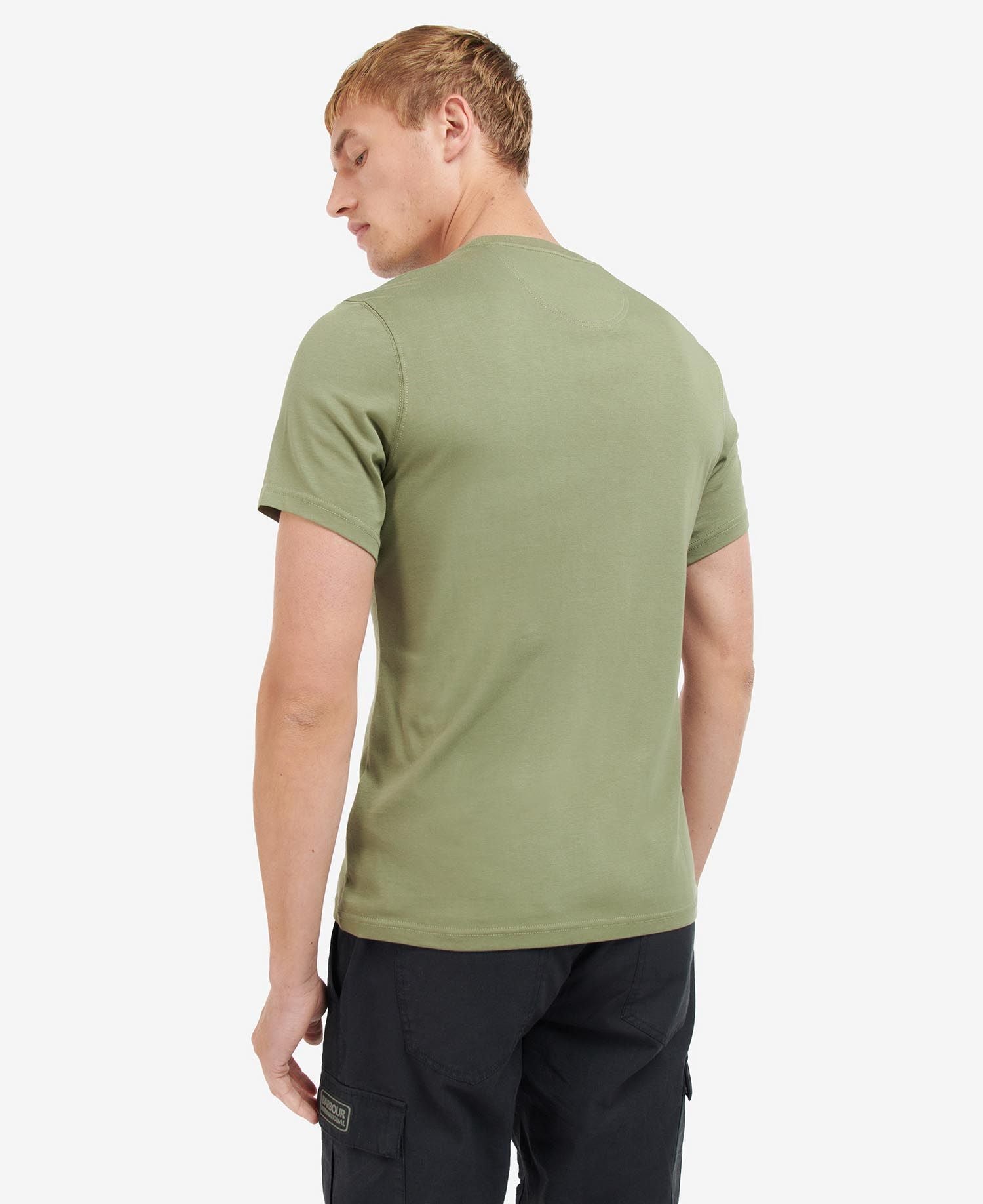 Barbour International Essential Large Logo T-Shirt Light Moss
