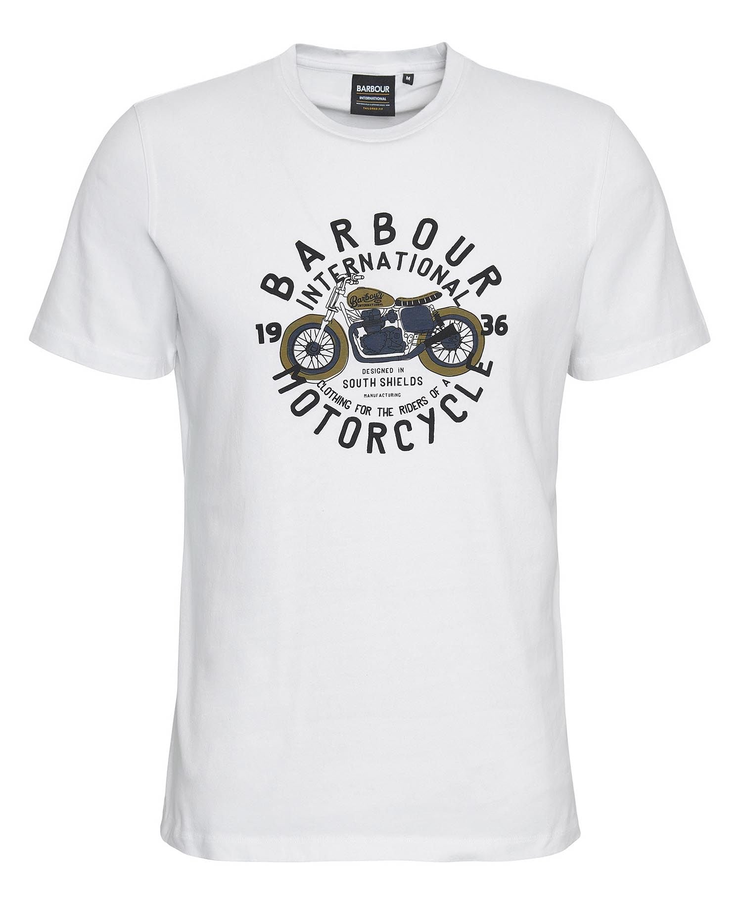 Barbour International Spirit Graphic T-Shirt Whisper White