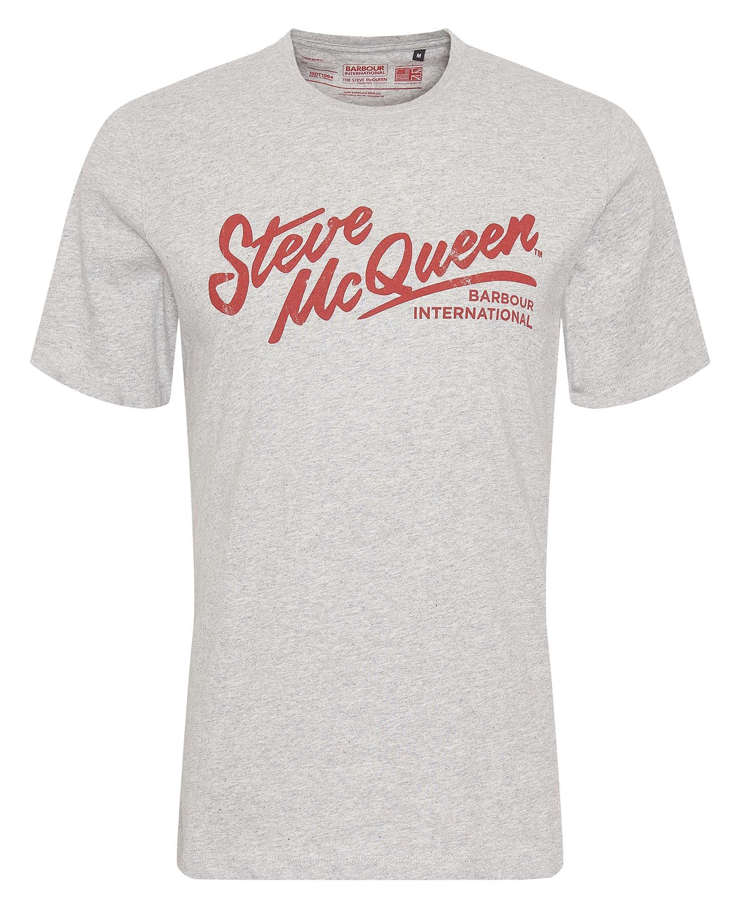 Barbour International Strike T-Shirt Grey Marl