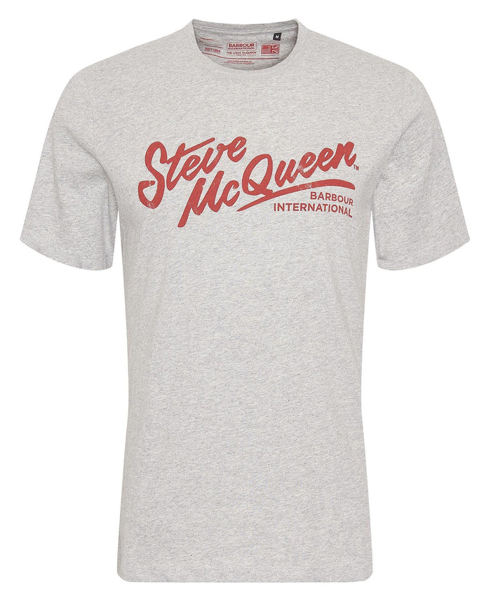 Barbour International Strike T-Shirt Grey Marl