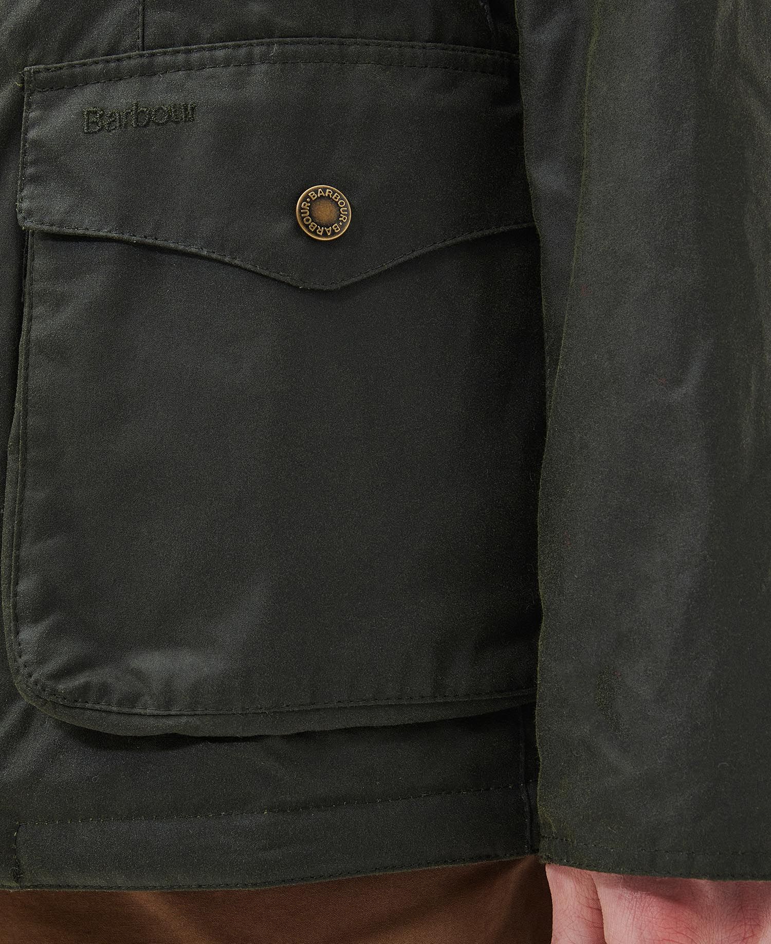 Barbour Compton Wax Jacket Olive