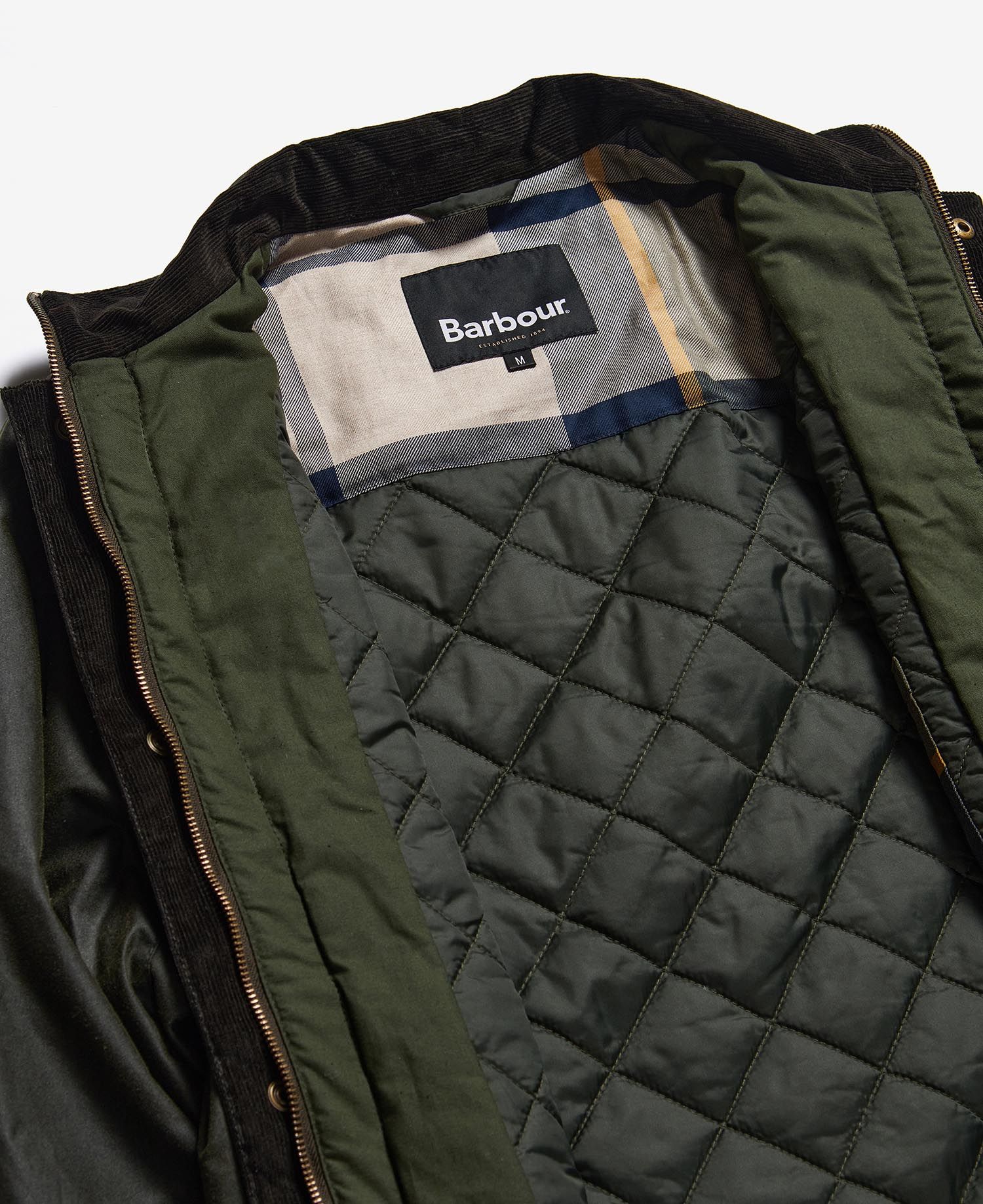 Barbour Compton Wax Jacket Olive