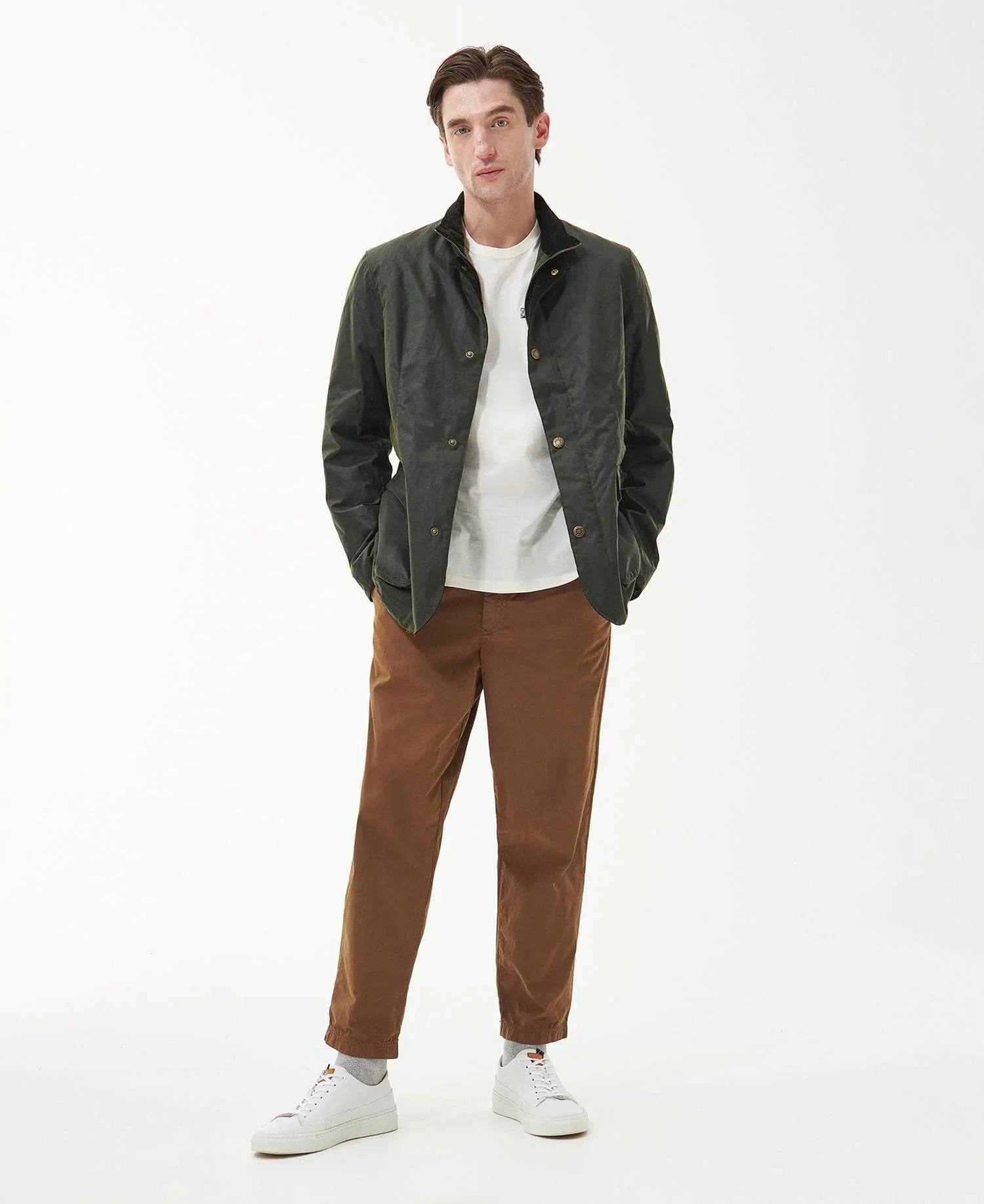 Barbour Compton Wax Jacket Olive