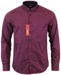 Merc Polka Dot Shirt Siegel Wine
