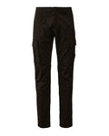 C.P. Company Stretch Sateen Cargo Pants Ergonomic 138A Fit Black