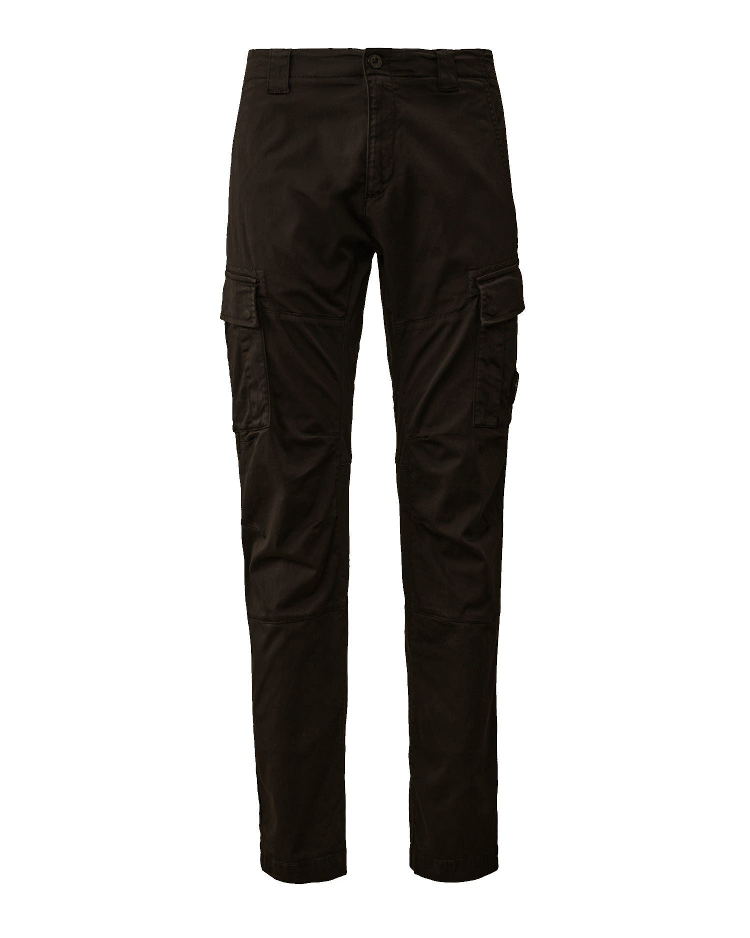 C.P. Company Stretch Sateen Cargo Pants Ergonomic 138A Fit Black