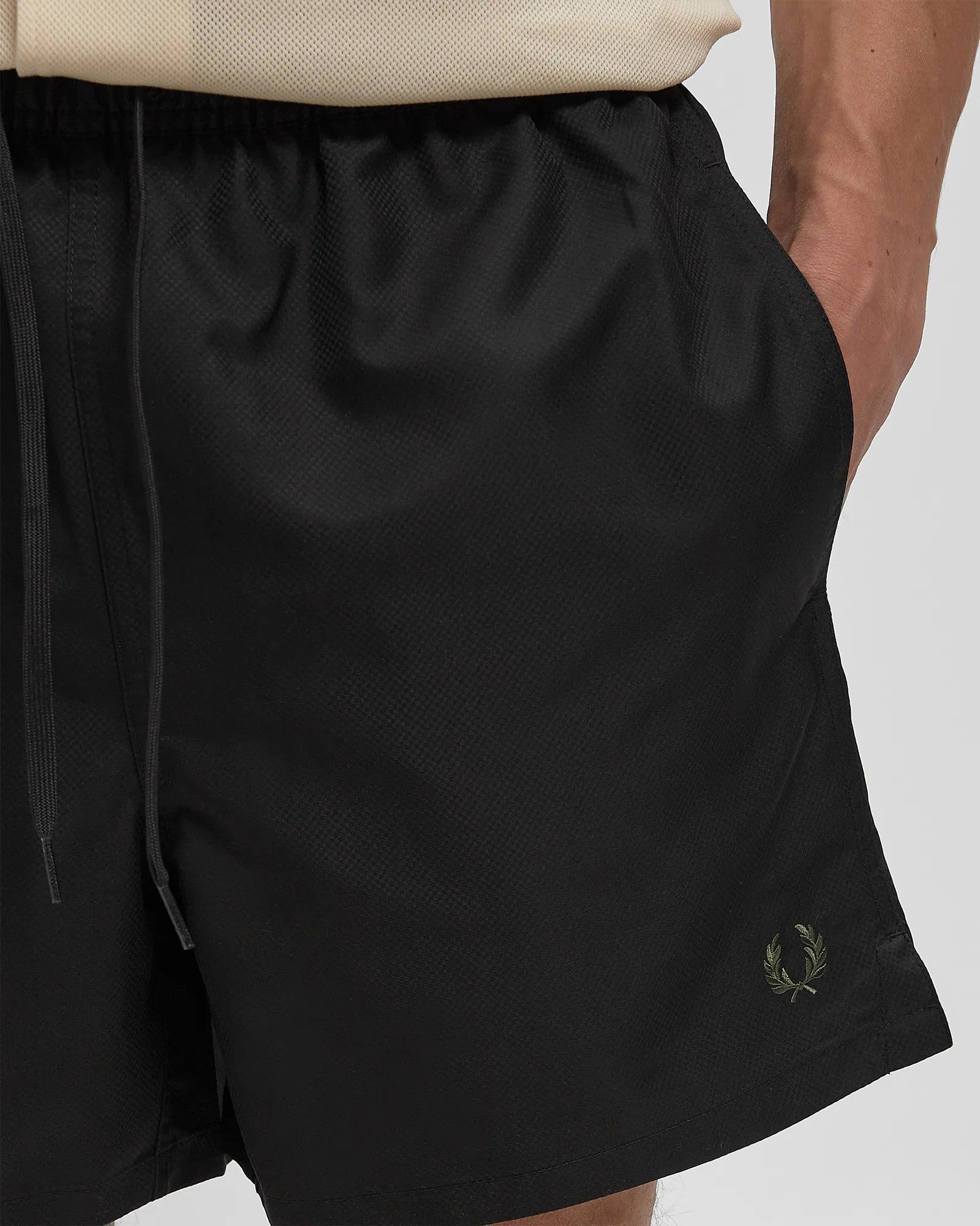 Fred Perry Swim Shorts Black