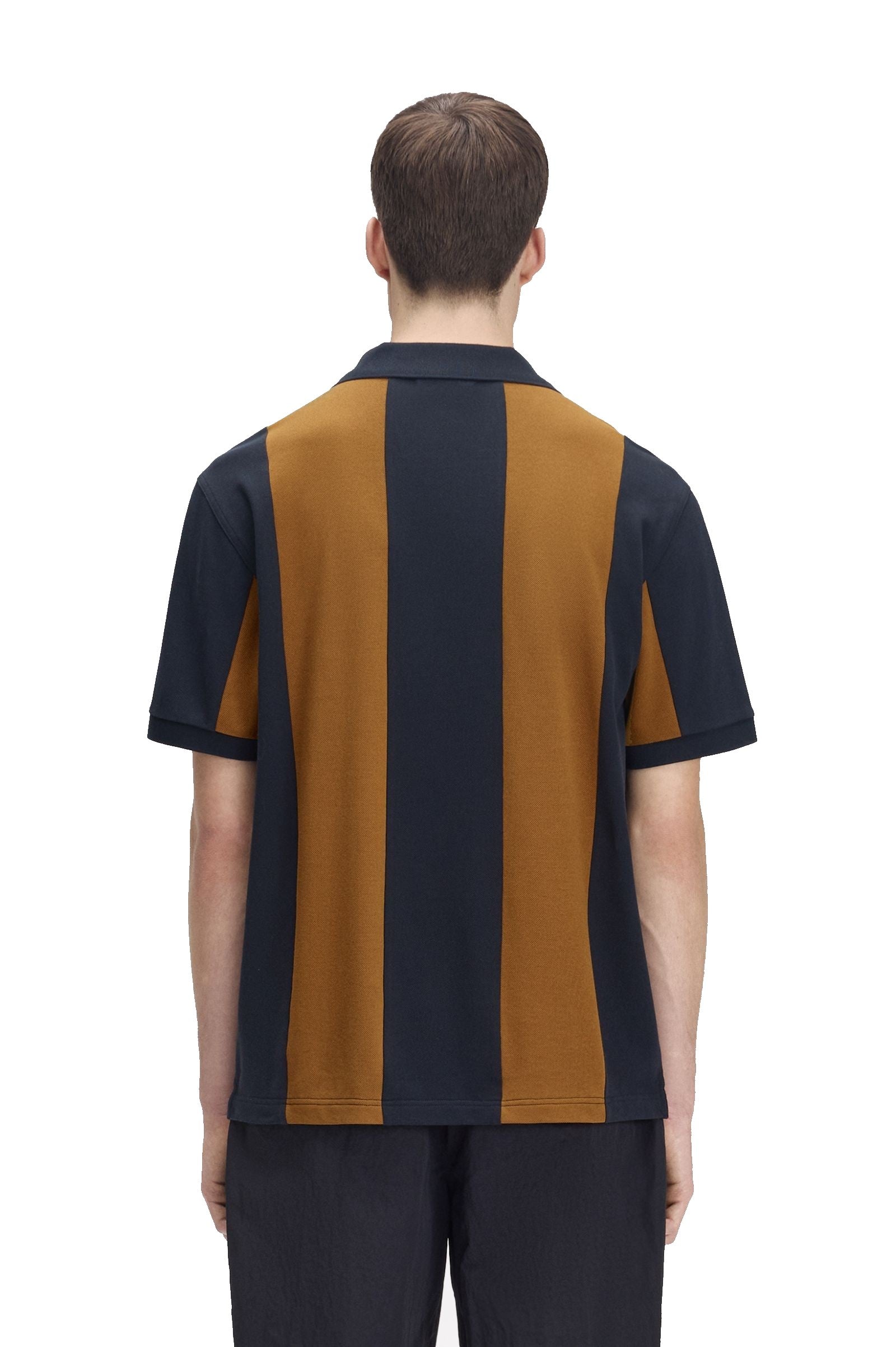 Fred Perry MEYBA Cut And Sew Polo Shirt Navy