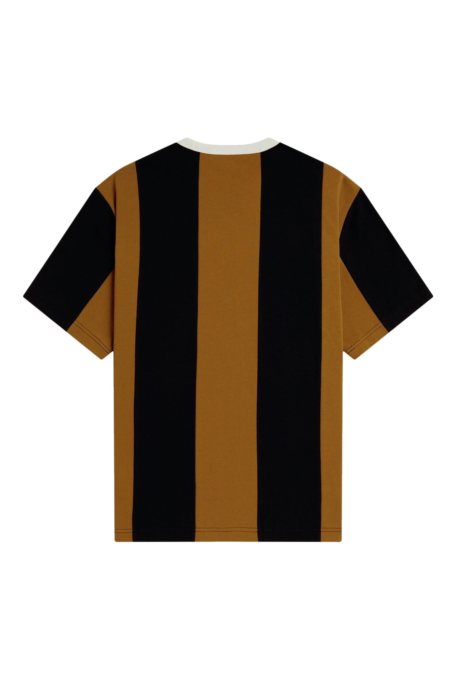 Fred Perry MEYBA Striped Ringer T-Shirt Dark Caramel