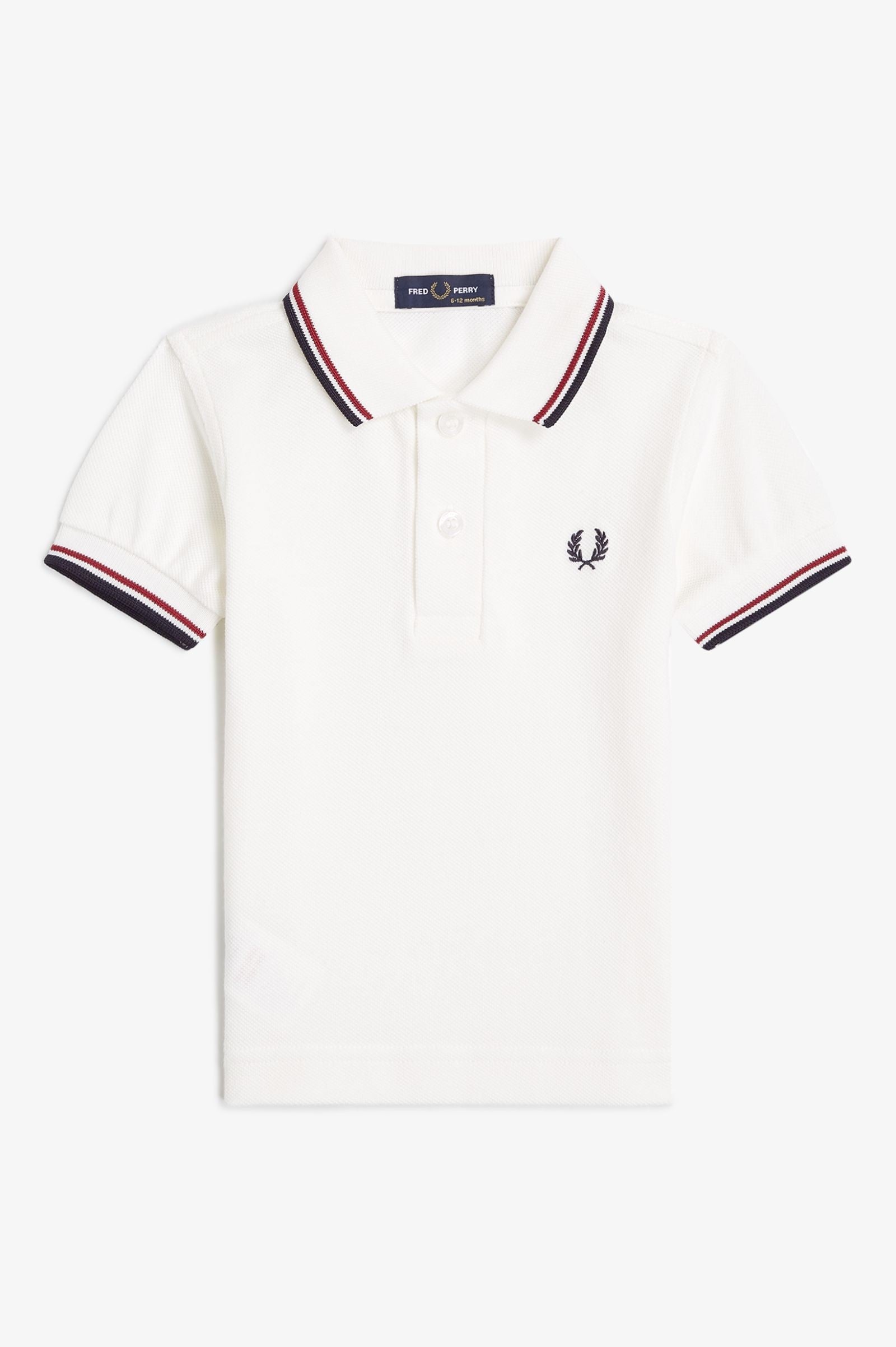 Fred Perry My First Fred Perry Shirt White 0-12 Month