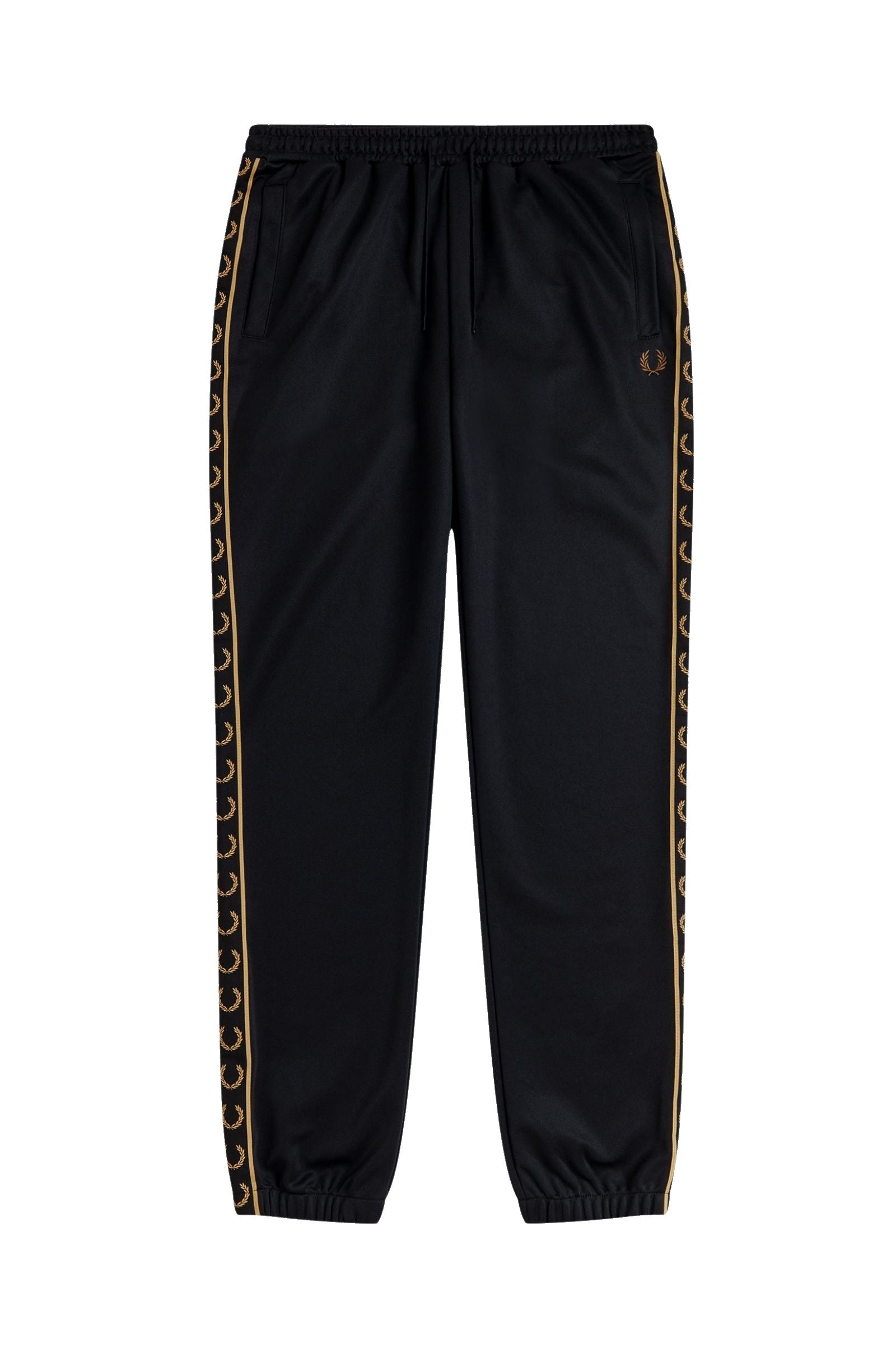 Fred Perry Taped Track Pant Black / Champagne