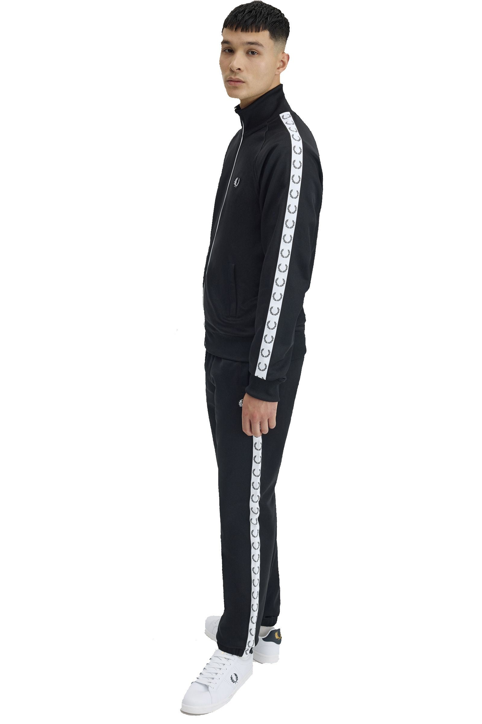 Fred Perry Taped Track Pant Black