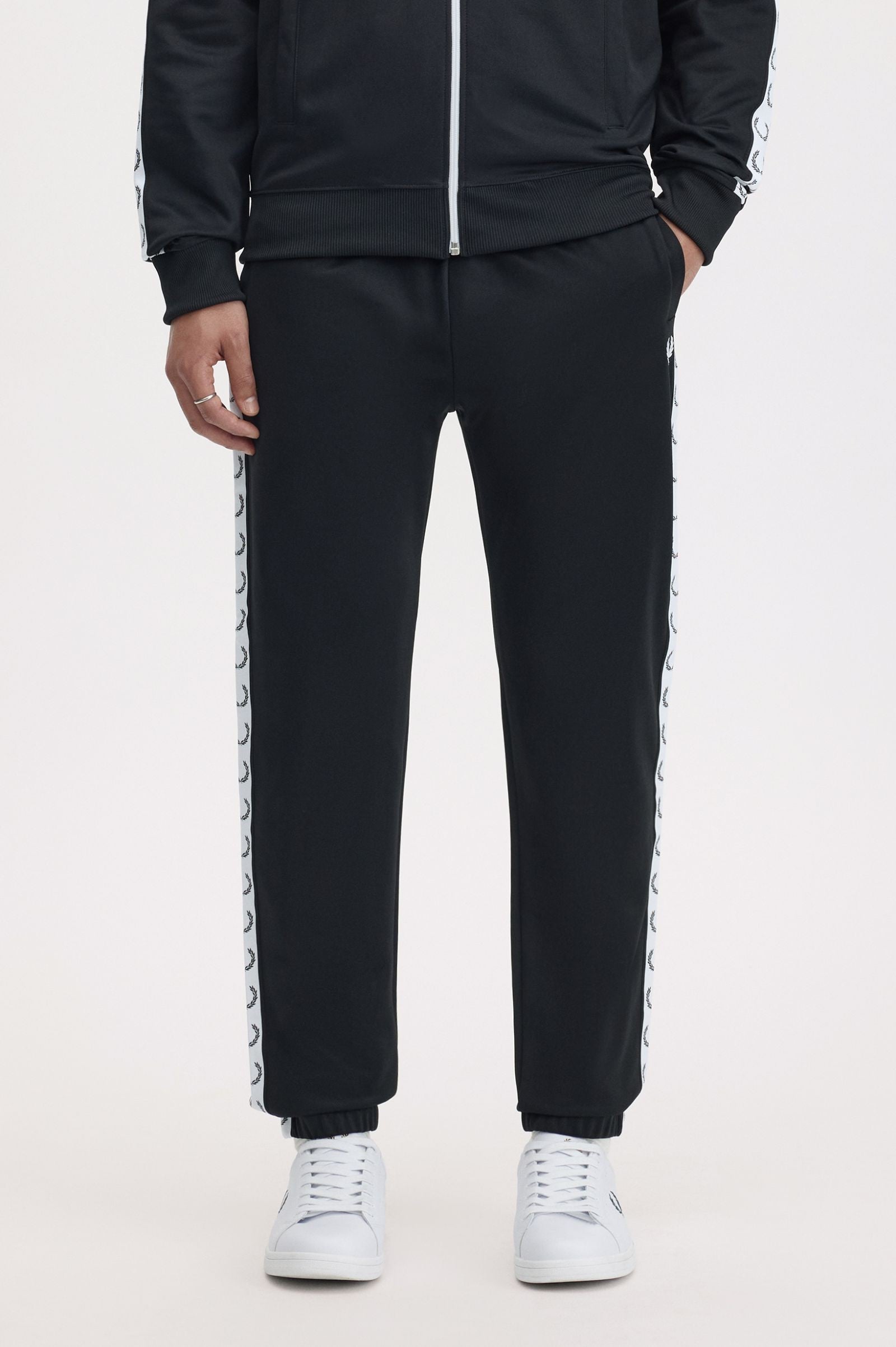 Fred Perry Taped Track Pant Black