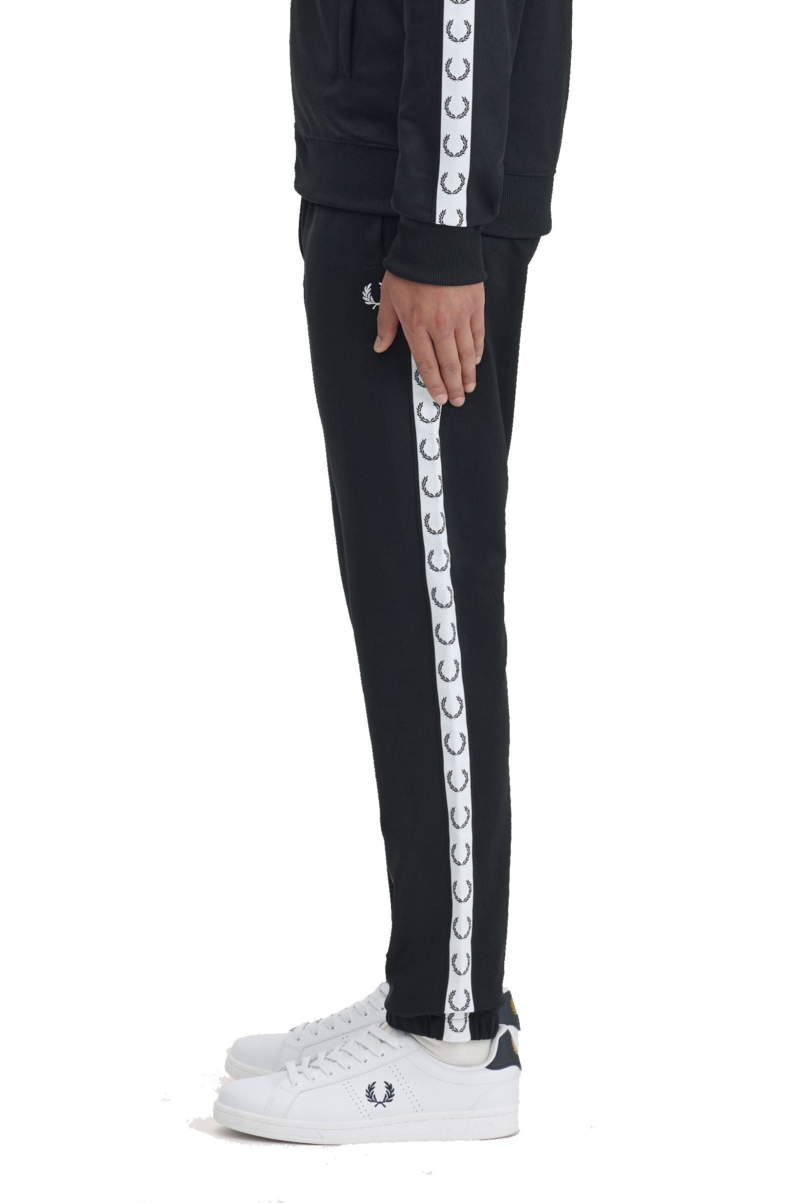 Fred Perry Taped Track Pant Black